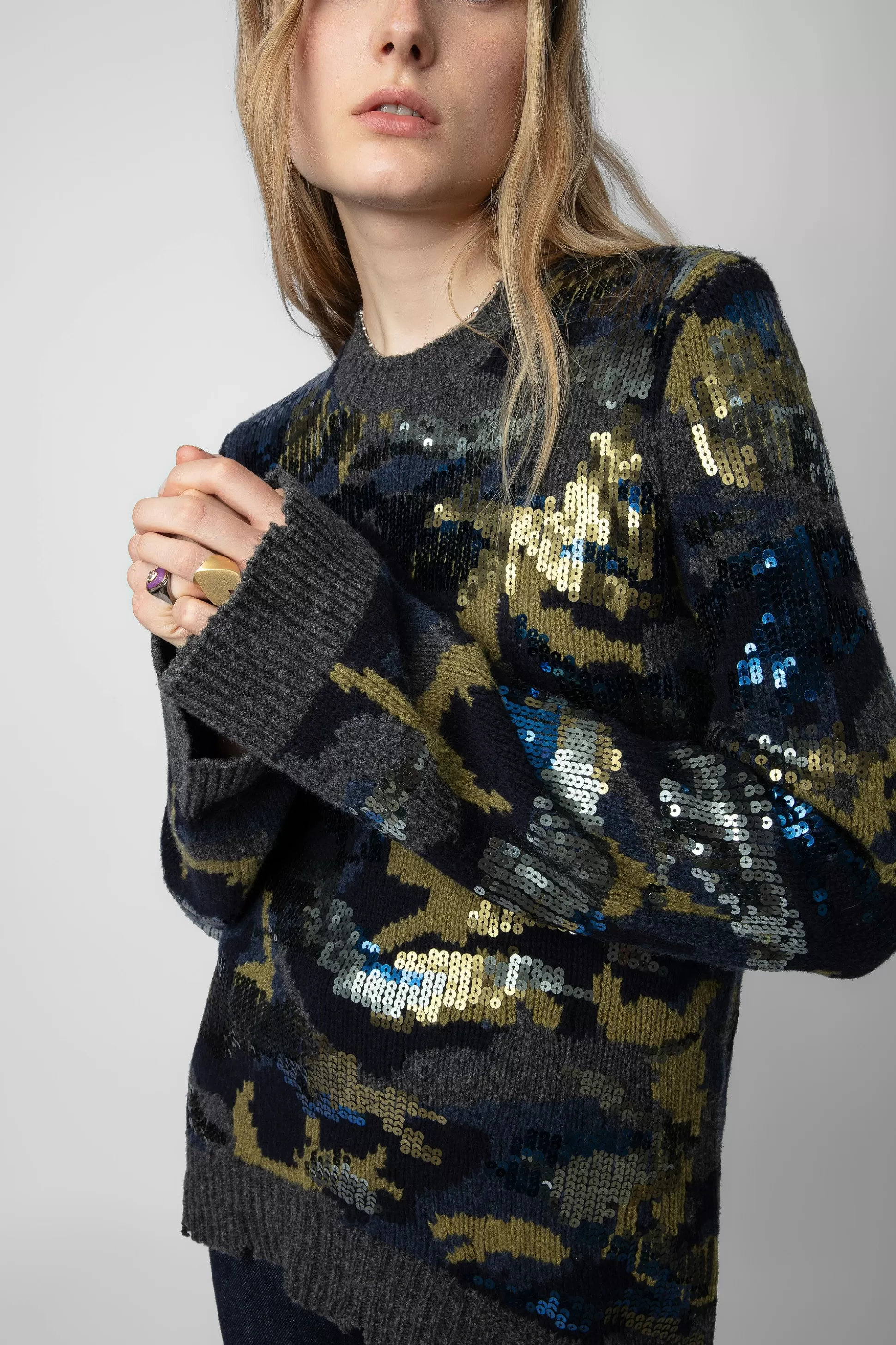 Femmes Zadig & Voltaire Pulls Et Gilets^Pull Cosmy A Paillettes
