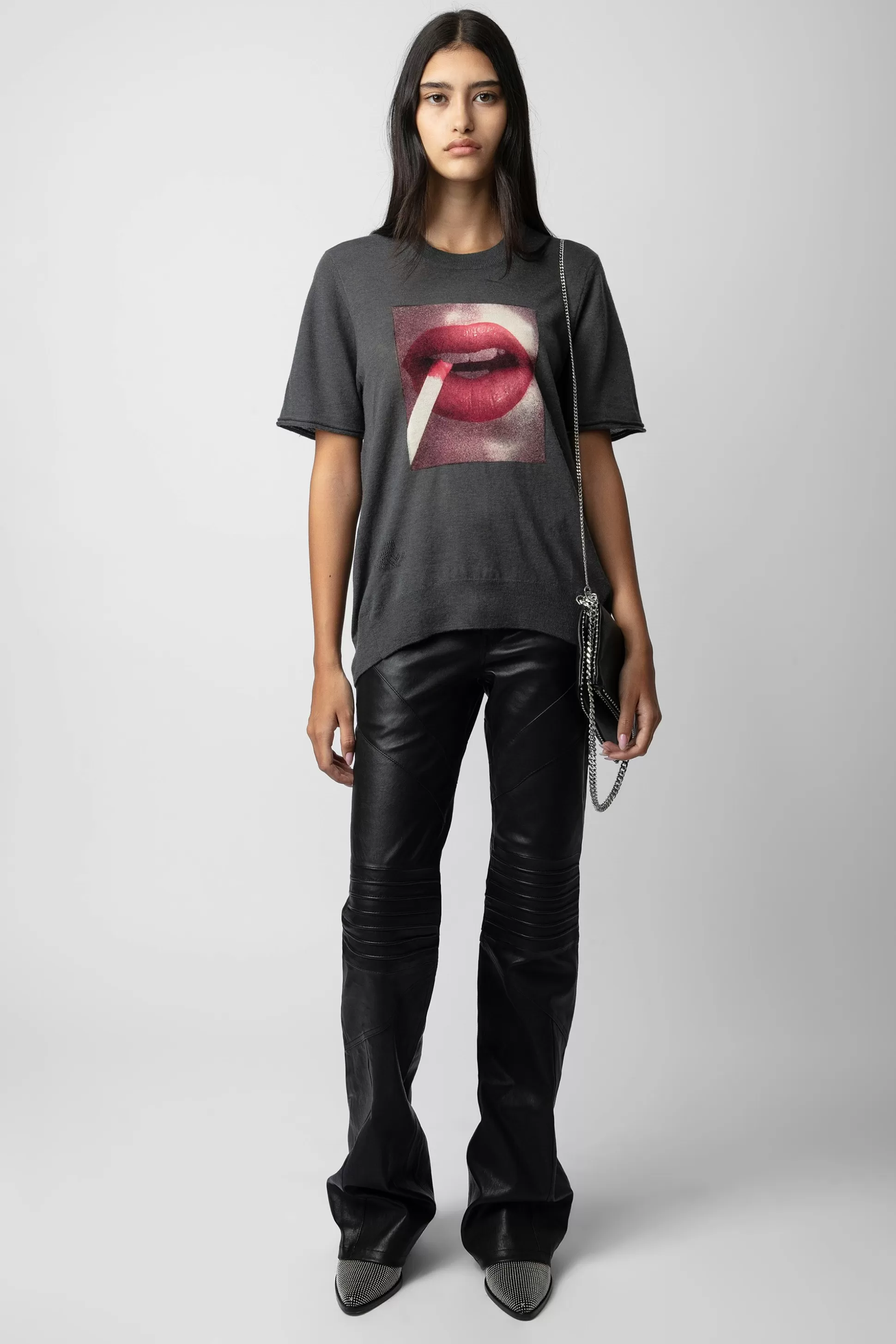Femmes Zadig & Voltaire Pulls Et Gilets^Pull En Cachemire A Imprime Photo Ida