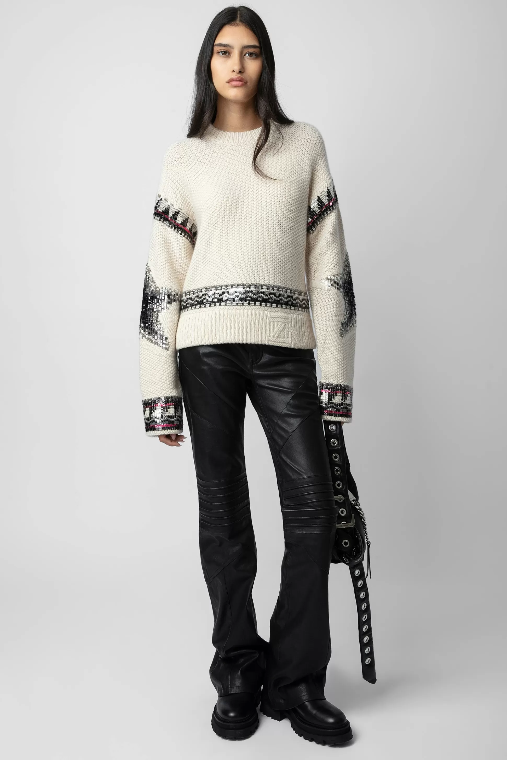 Femmes Zadig & Voltaire Pulls Et Gilets^Pull En Cachemire A Paillettes Kanson