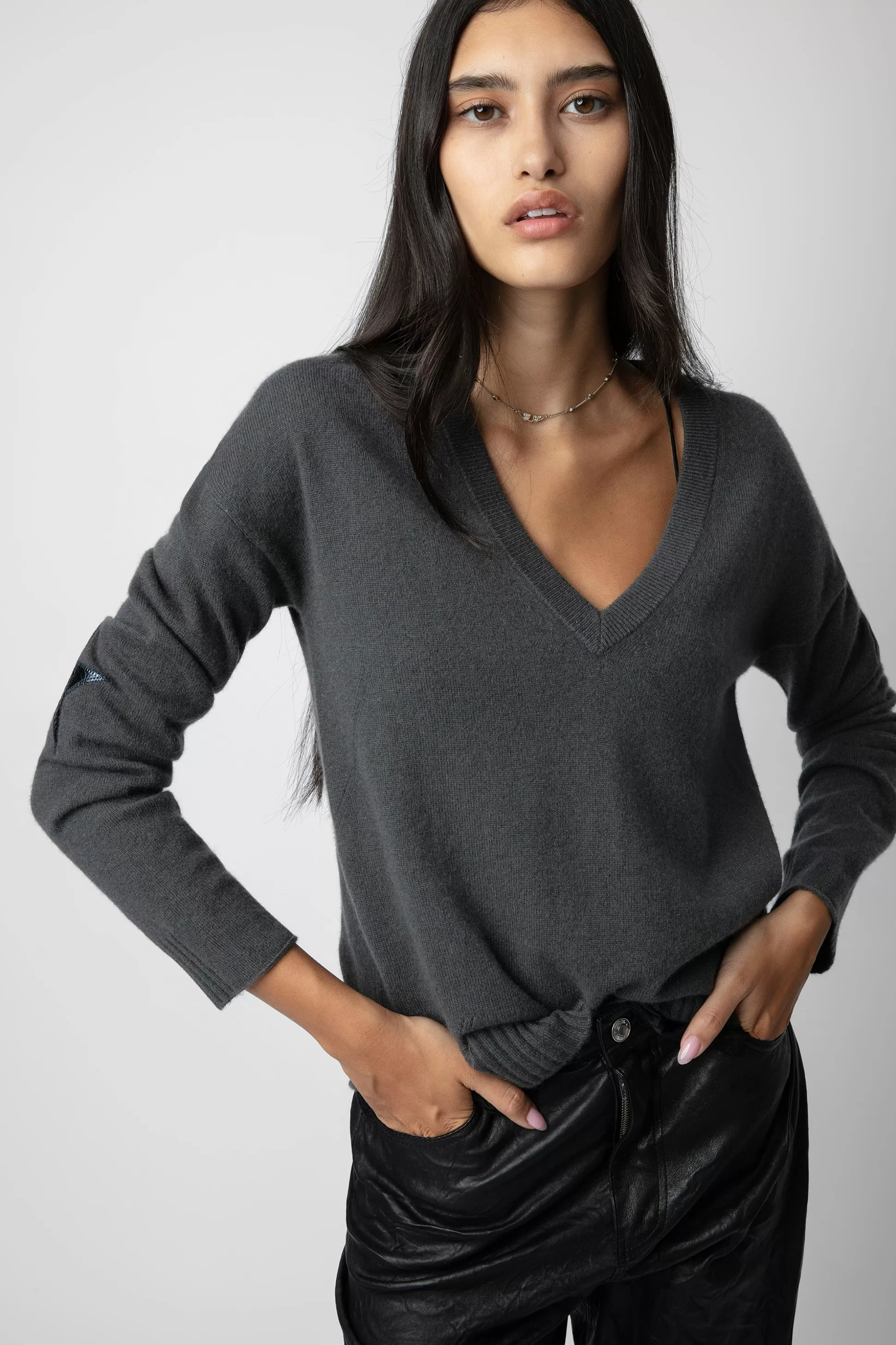 Femmes Zadig & Voltaire Pulls Et Gilets^Pull En Cachemire A Patch Vivi