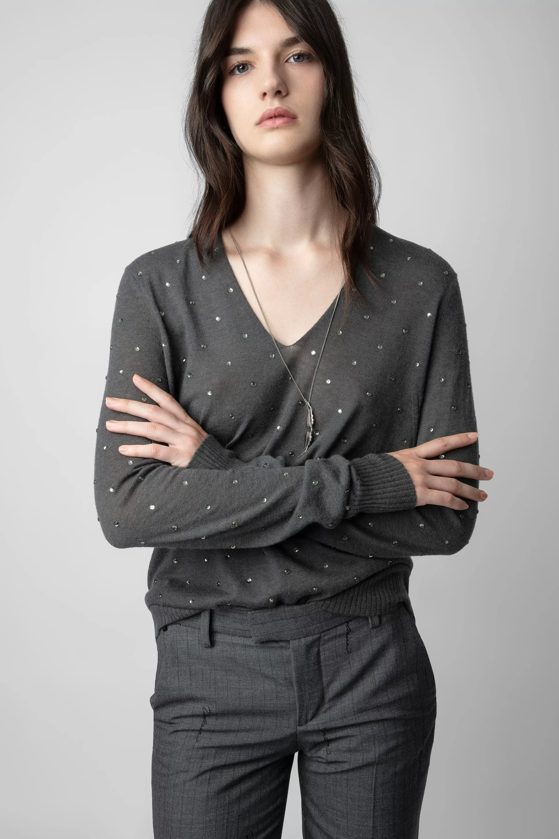 Femmes Zadig & Voltaire Pulls Et Gilets^Pull En Cachemire A Strass Elya