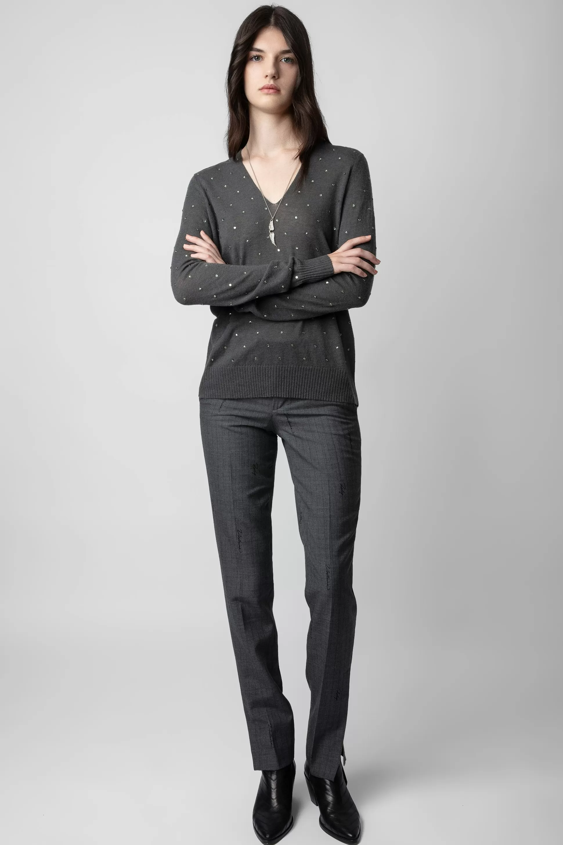 Femmes Zadig & Voltaire Pulls Et Gilets^Pull En Cachemire A Strass Elya