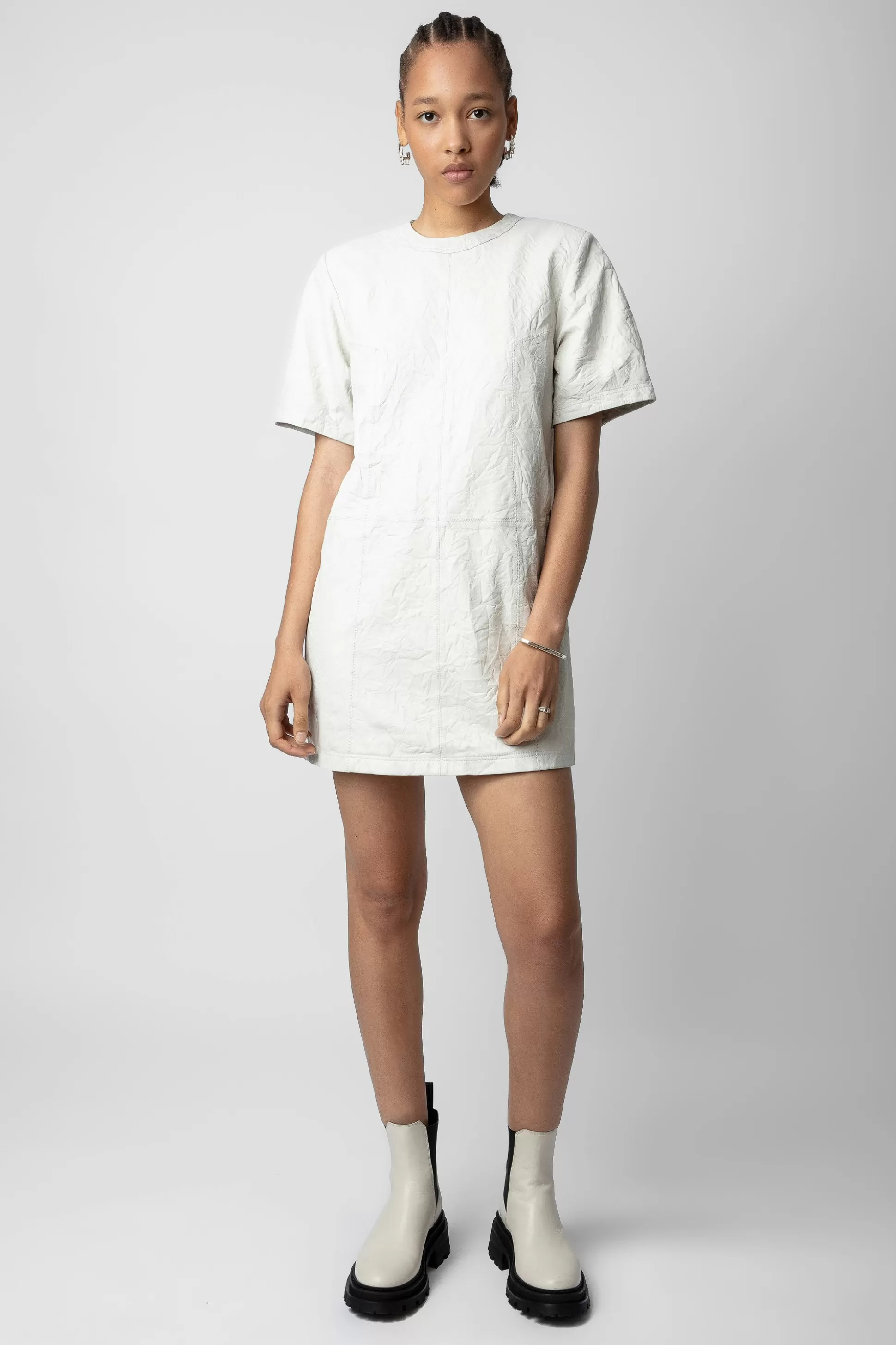 Femmes Zadig & Voltaire Robes Et Jupes^Robe Riddy En Cuir Froisse