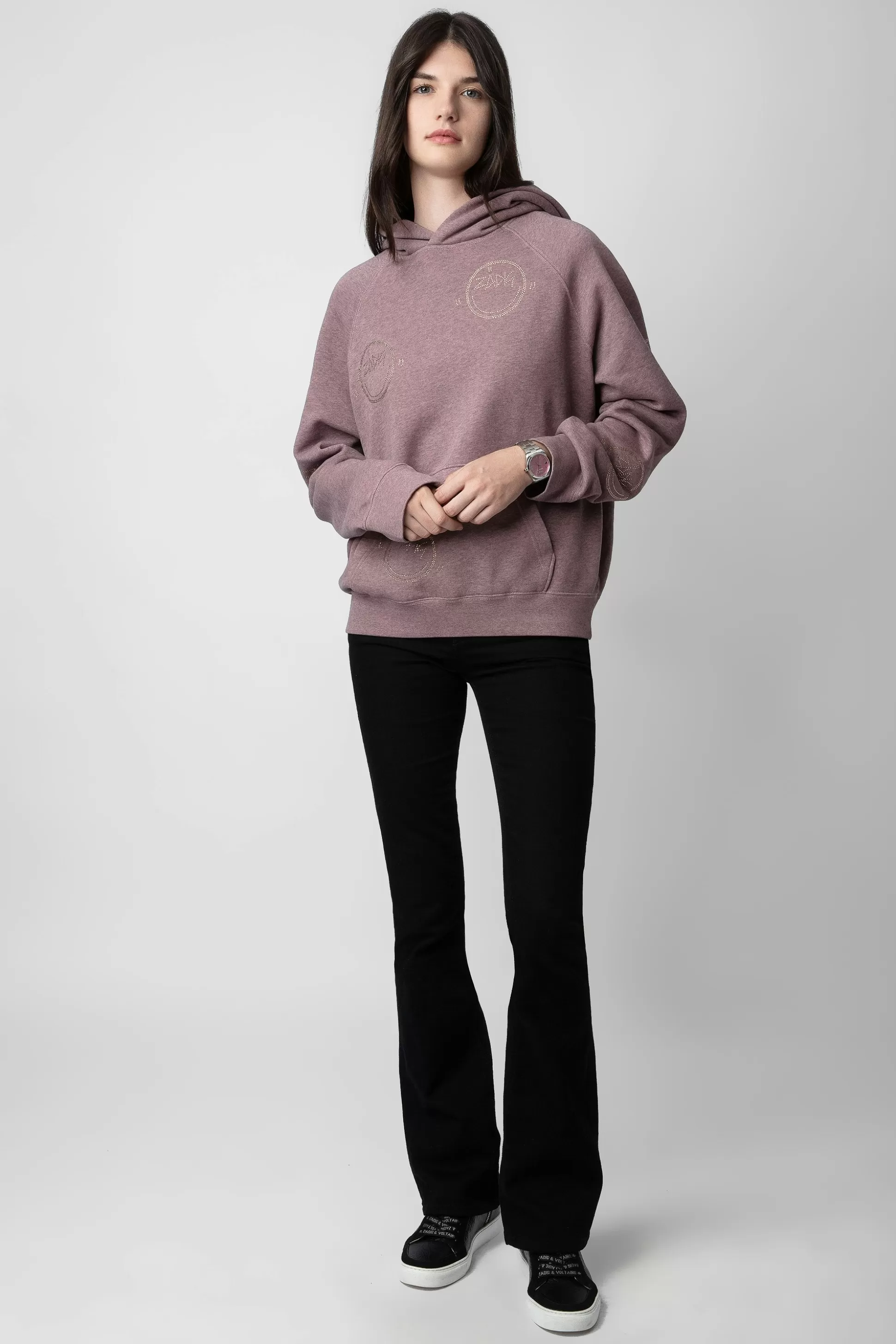 Femmes Zadig & Voltaire Sweat-Shirts^Sweat A Capuche Georgy Diamante