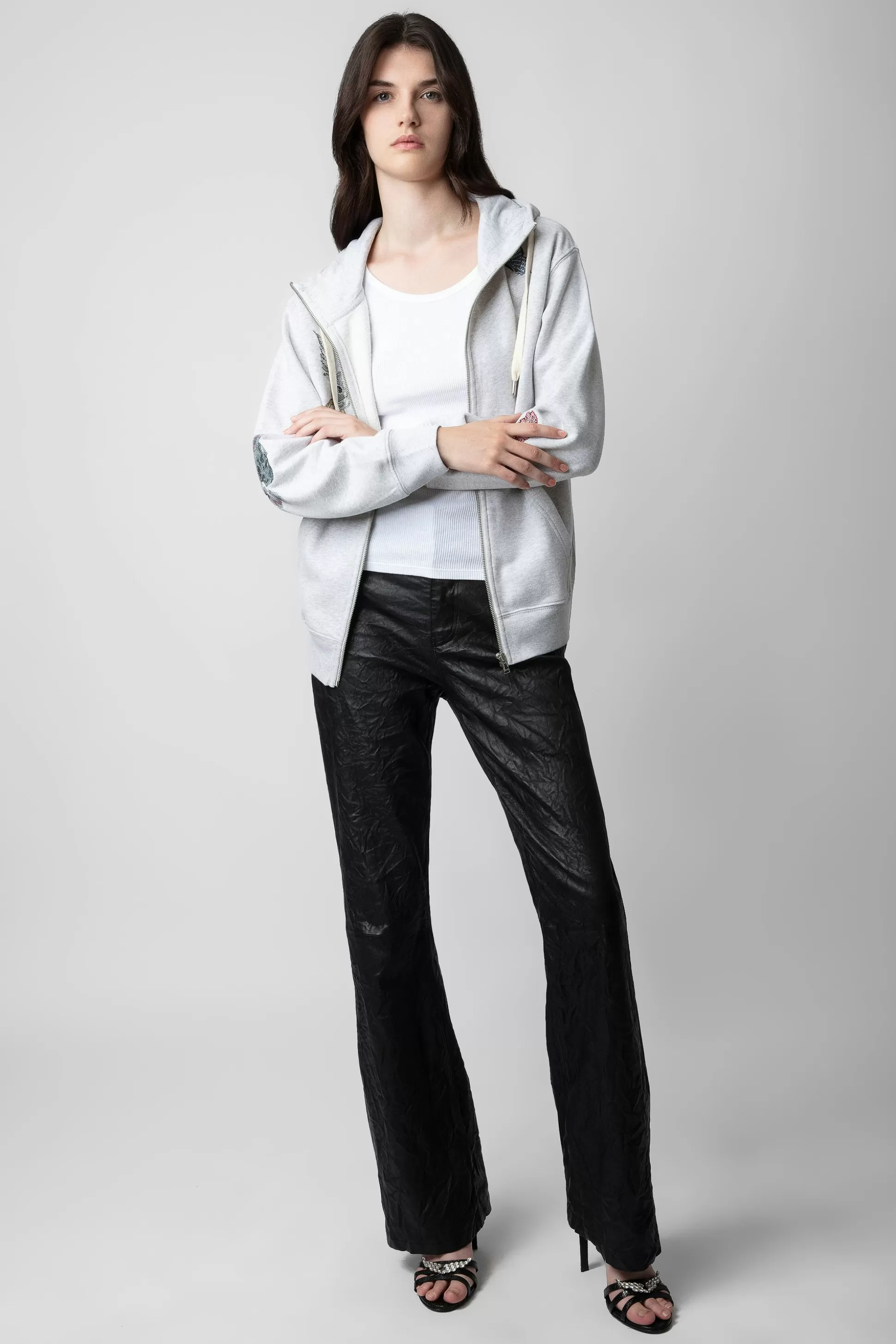 Femmes Zadig & Voltaire Sweat-Shirts^Sweat A Capuche Harper A Strass