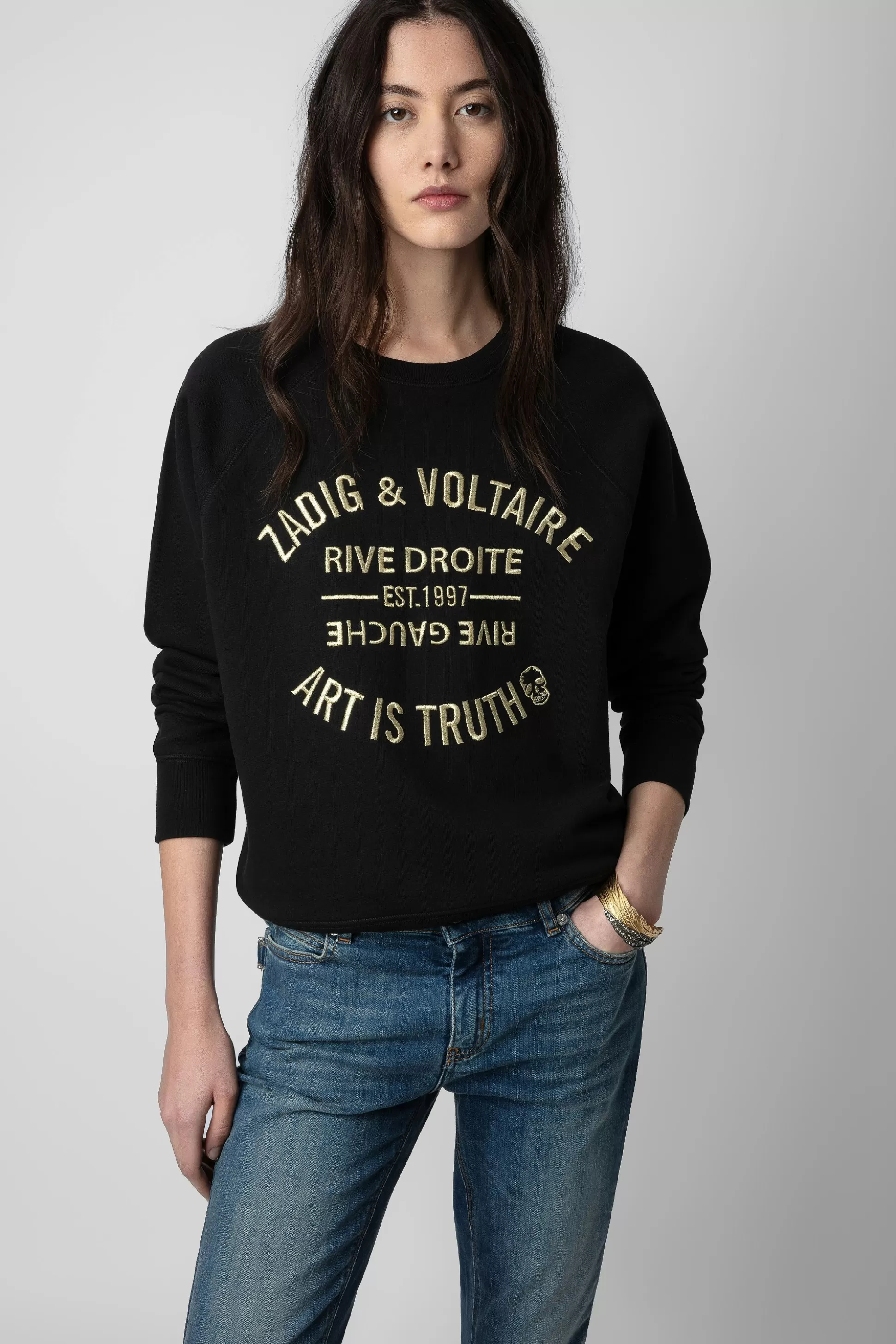Femmes Zadig & Voltaire Sweat-Shirts^Sweat Brode Upper Blason
