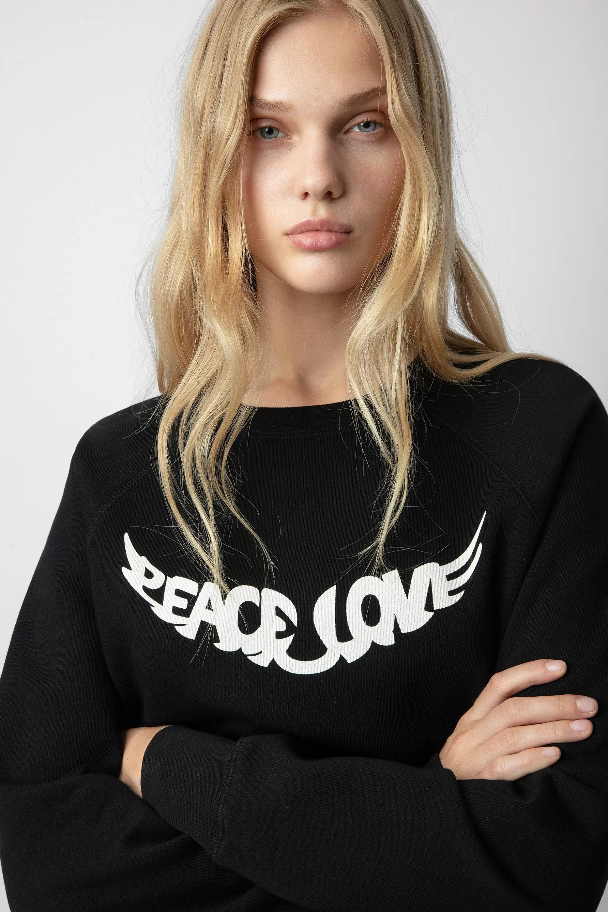 Femmes Zadig & Voltaire Unisexe^Sweat-Shirt Upper Peace & Love