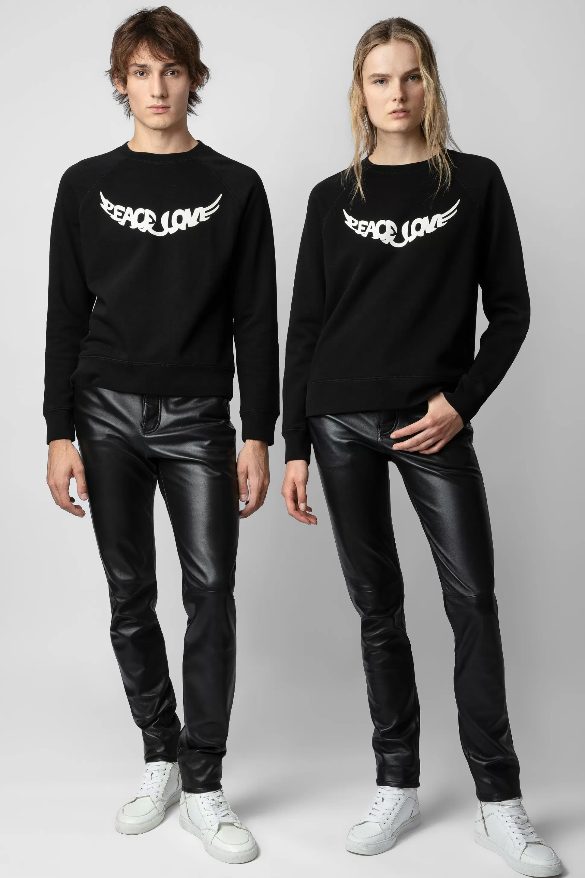 Femmes Zadig & Voltaire Unisexe^Sweat-Shirt Upper Peace & Love
