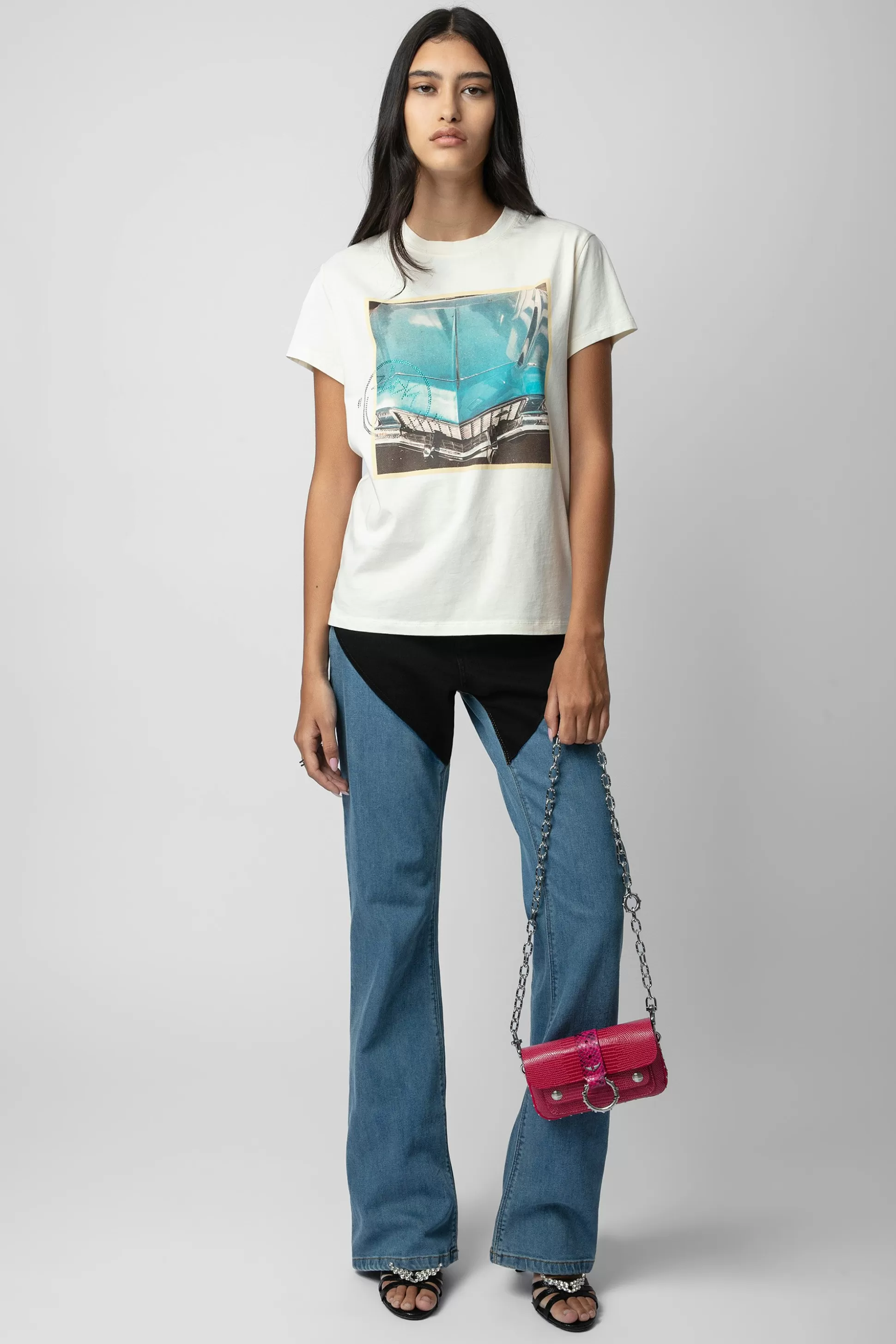Femmes Zadig & Voltaire T-Shirts^T-Shirt A Imprime Photo Zoe Diamante