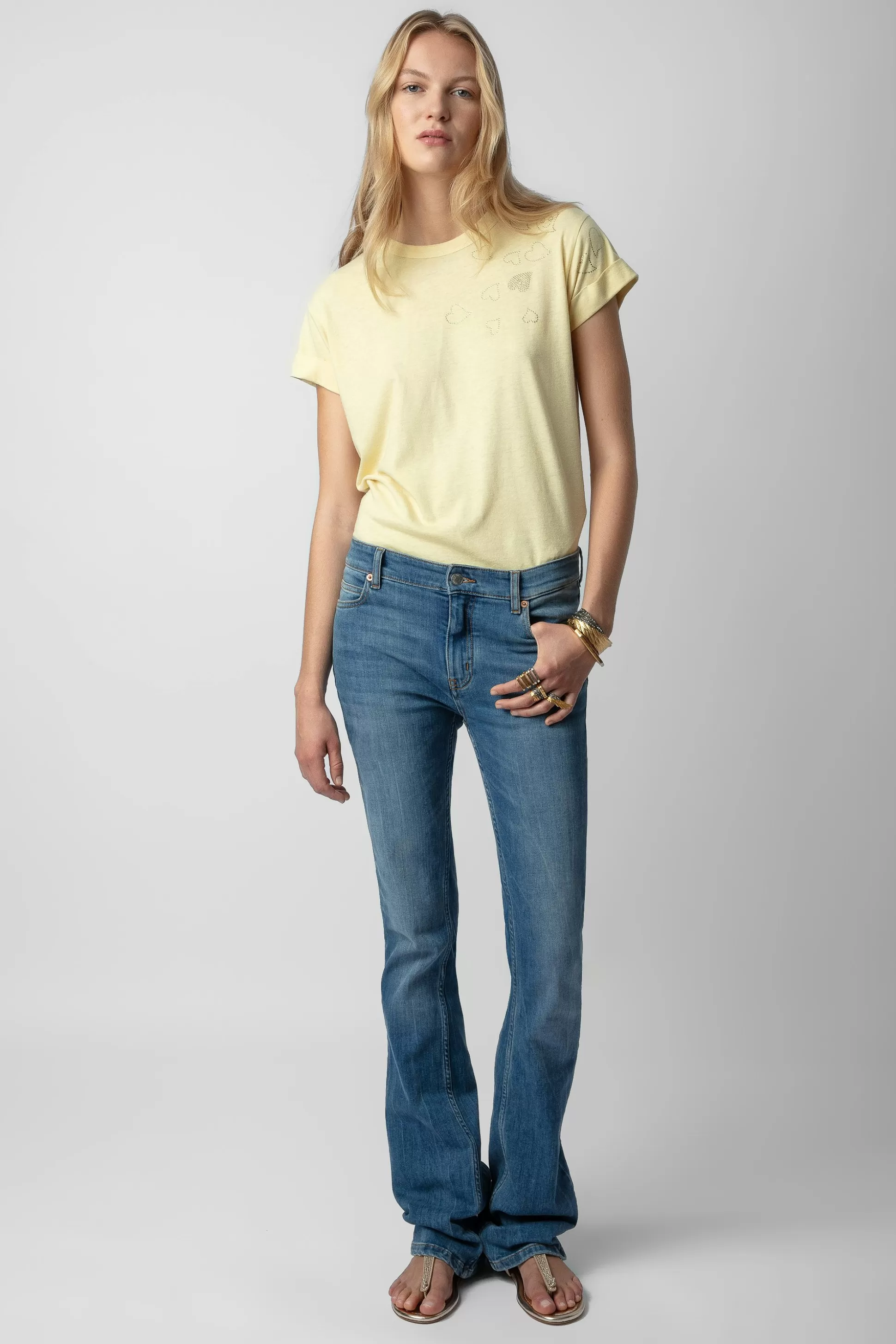 Femmes Zadig & Voltaire T-Shirts^T-Shirt Anya Diamante