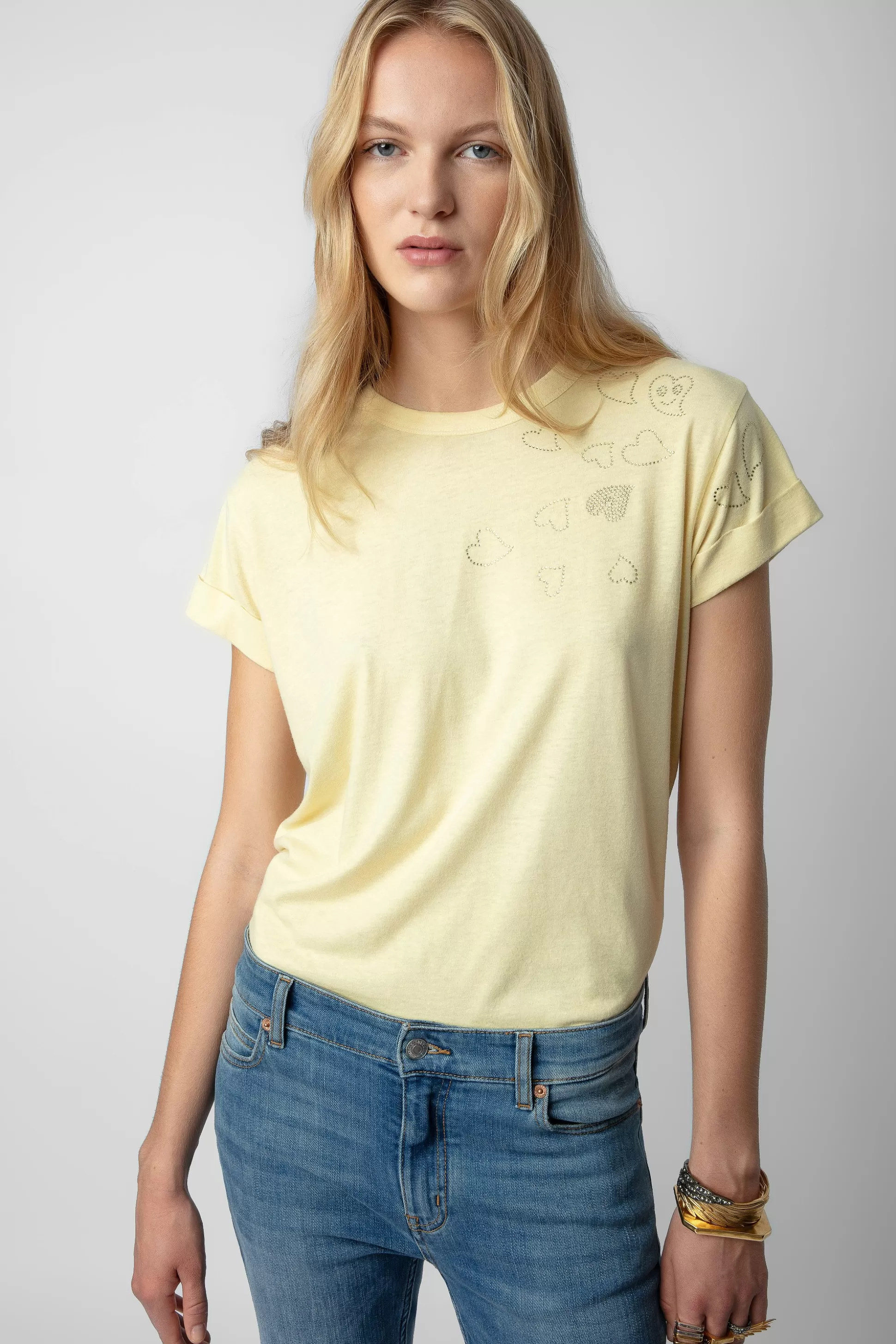 Femmes Zadig & Voltaire T-Shirts^T-Shirt Anya Diamante