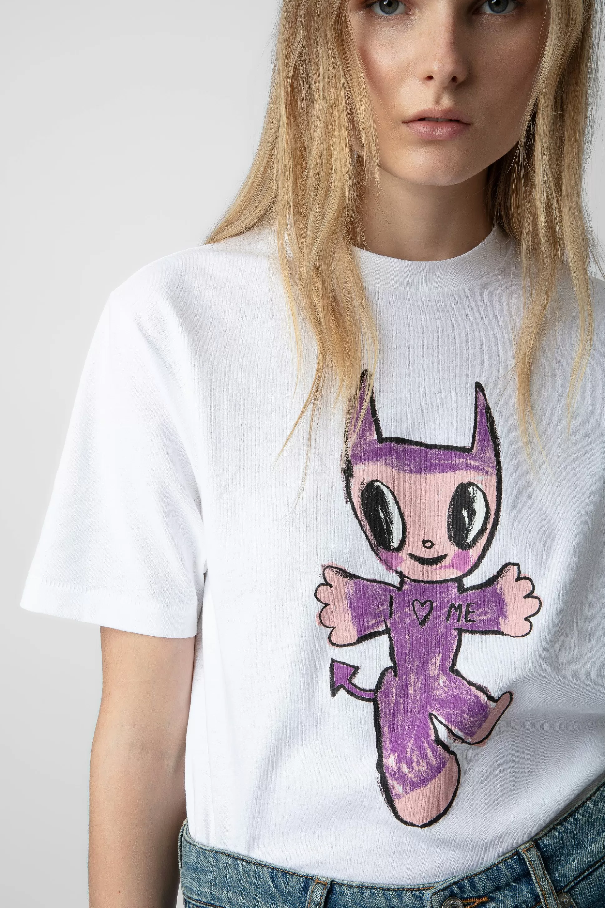 Femmes Zadig & Voltaire T-Shirts^T-Shirt Edwin Devil Diamante