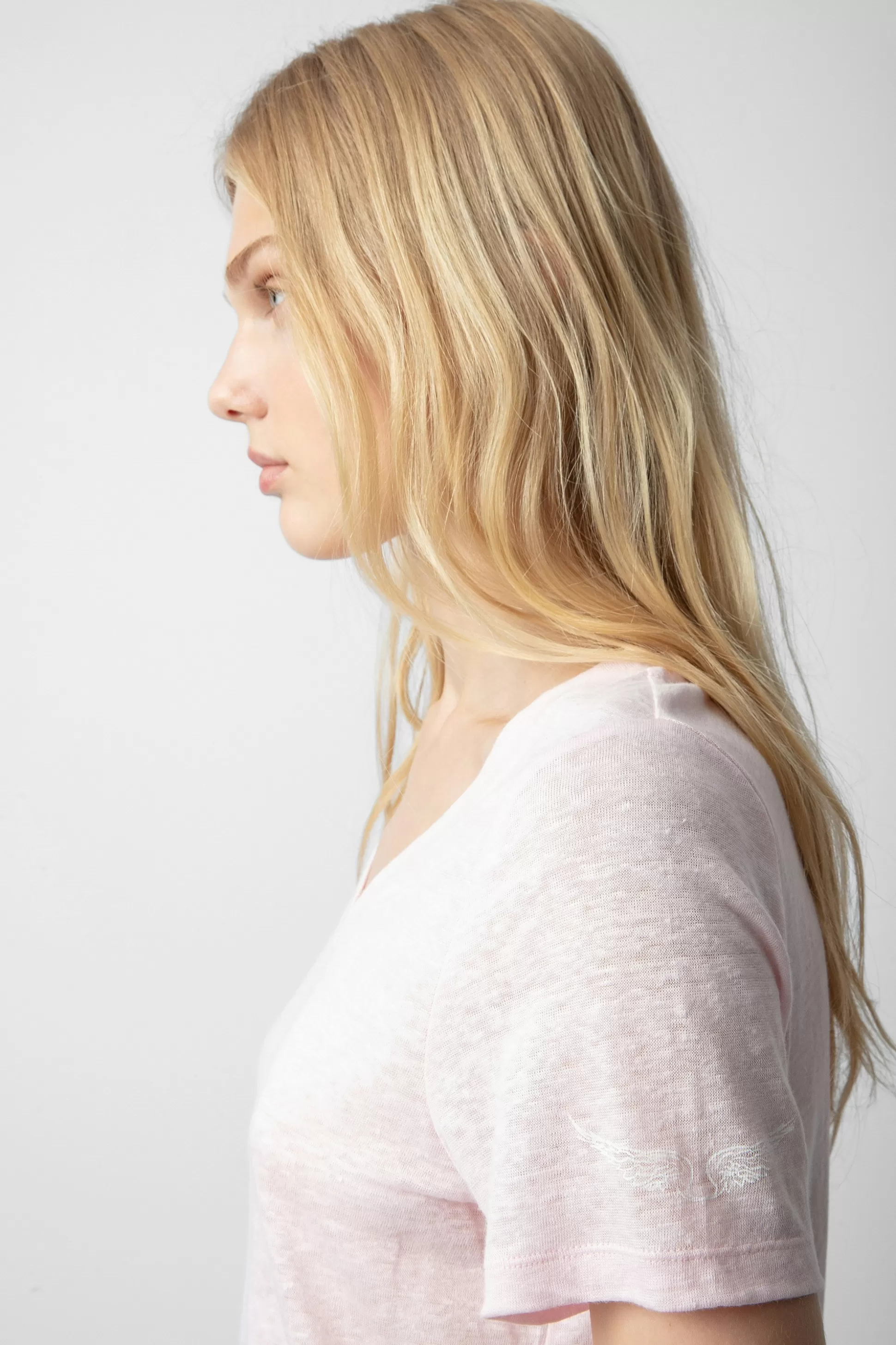 Femmes Zadig & Voltaire T-Shirts^T-Shirt En Lin Atia Wings