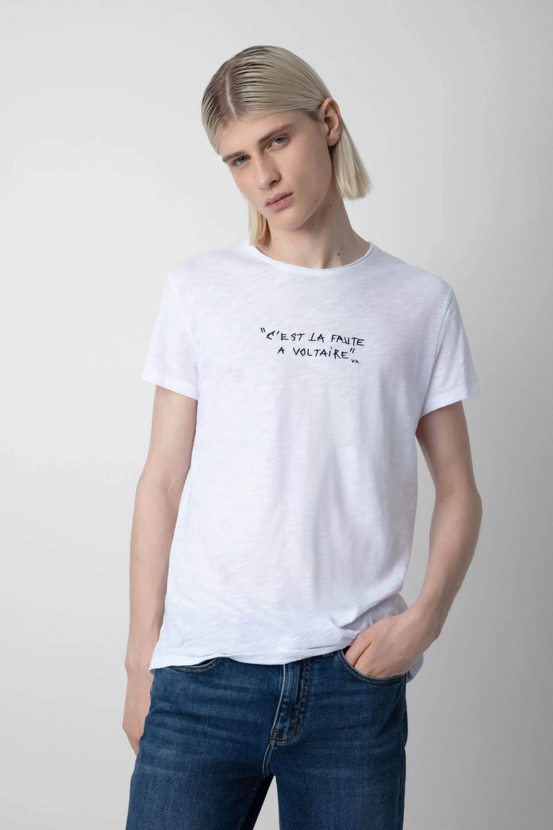 Hommes Zadig & Voltaire T-Shirts^T-Shirt Flamme Toby