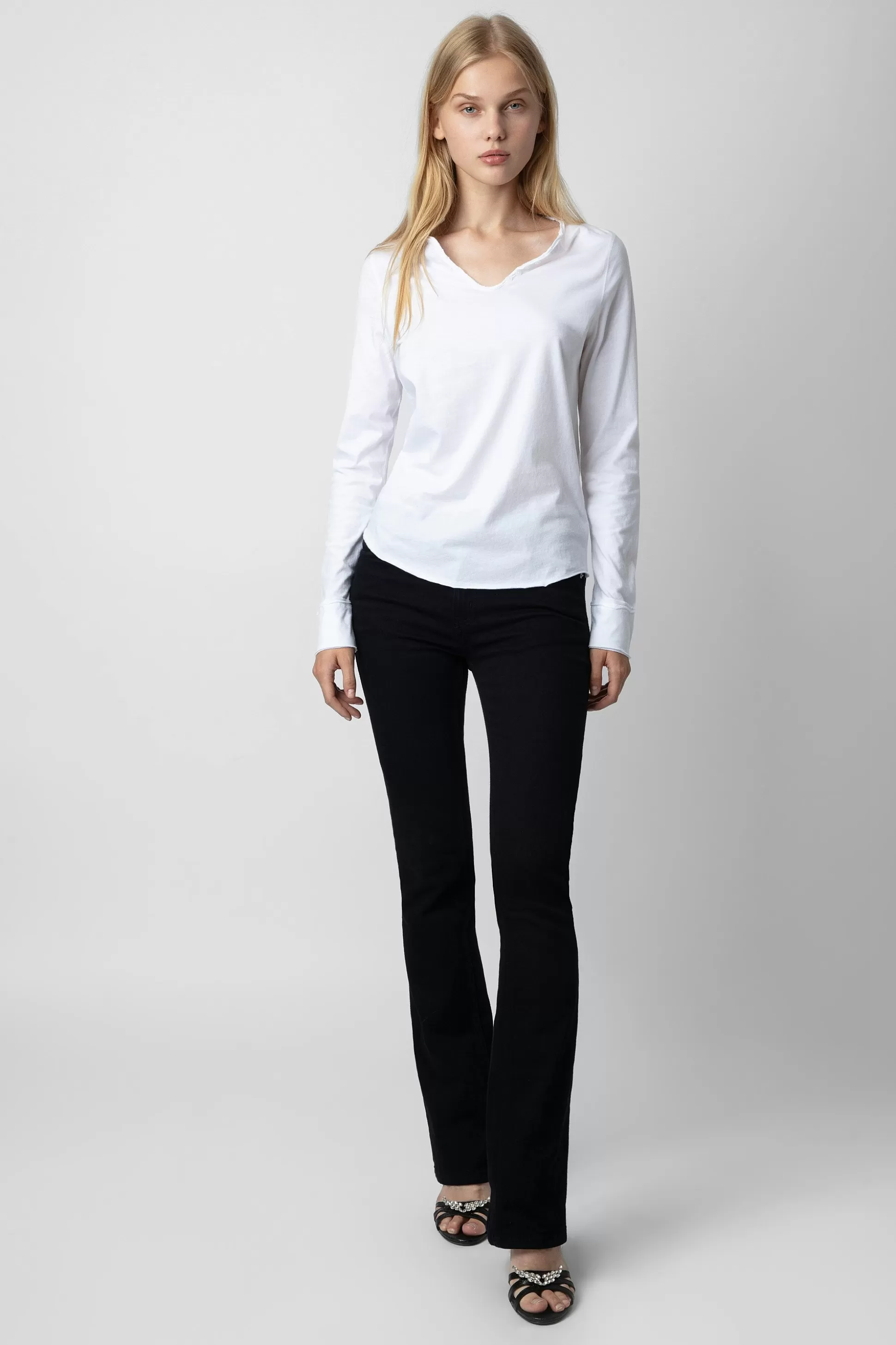Femmes Zadig & Voltaire T-Shirts^T-Shirt Henley A Imprime Photo