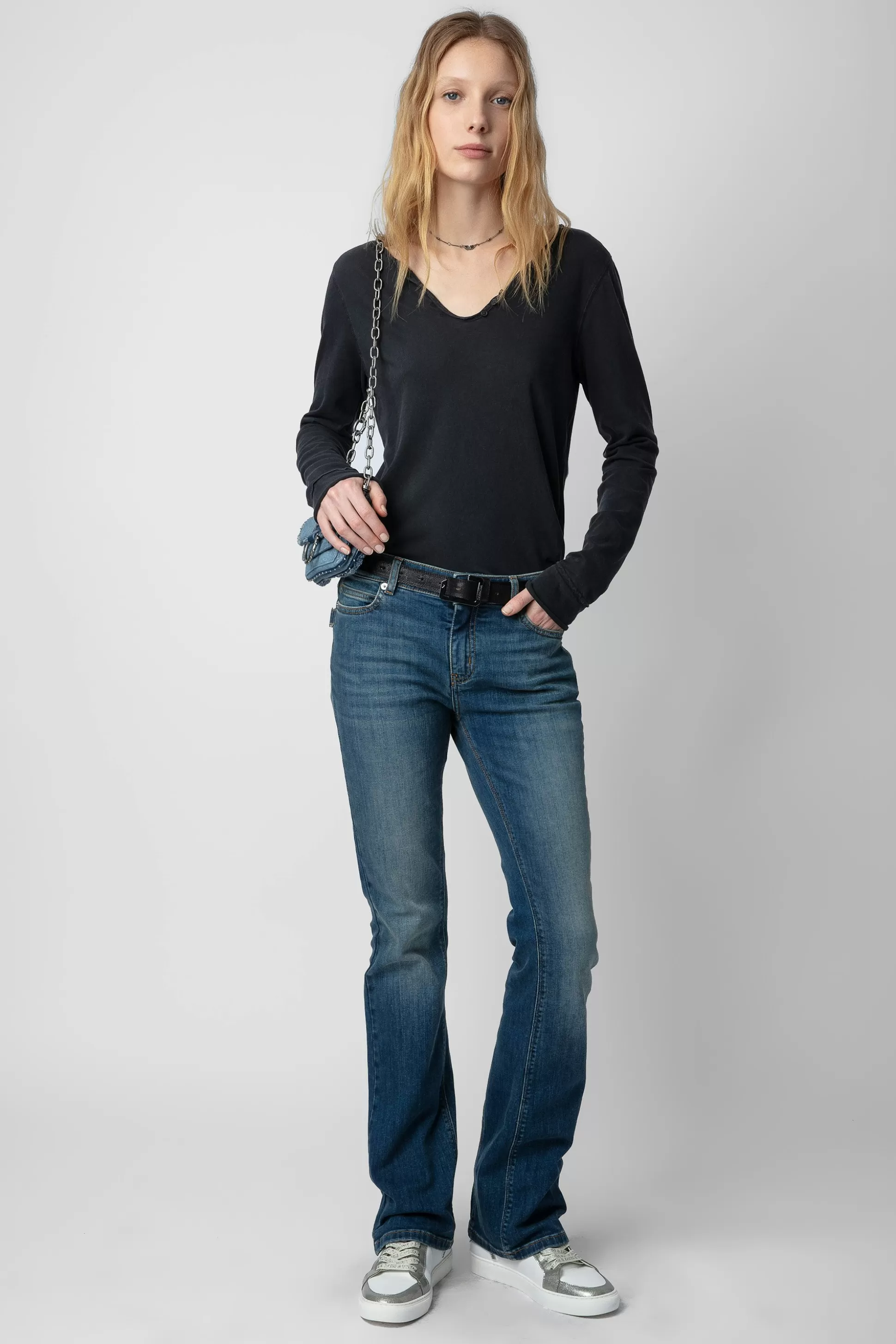 Femmes Zadig & Voltaire T-Shirts^T-Shirt Henley Ailes De Concert