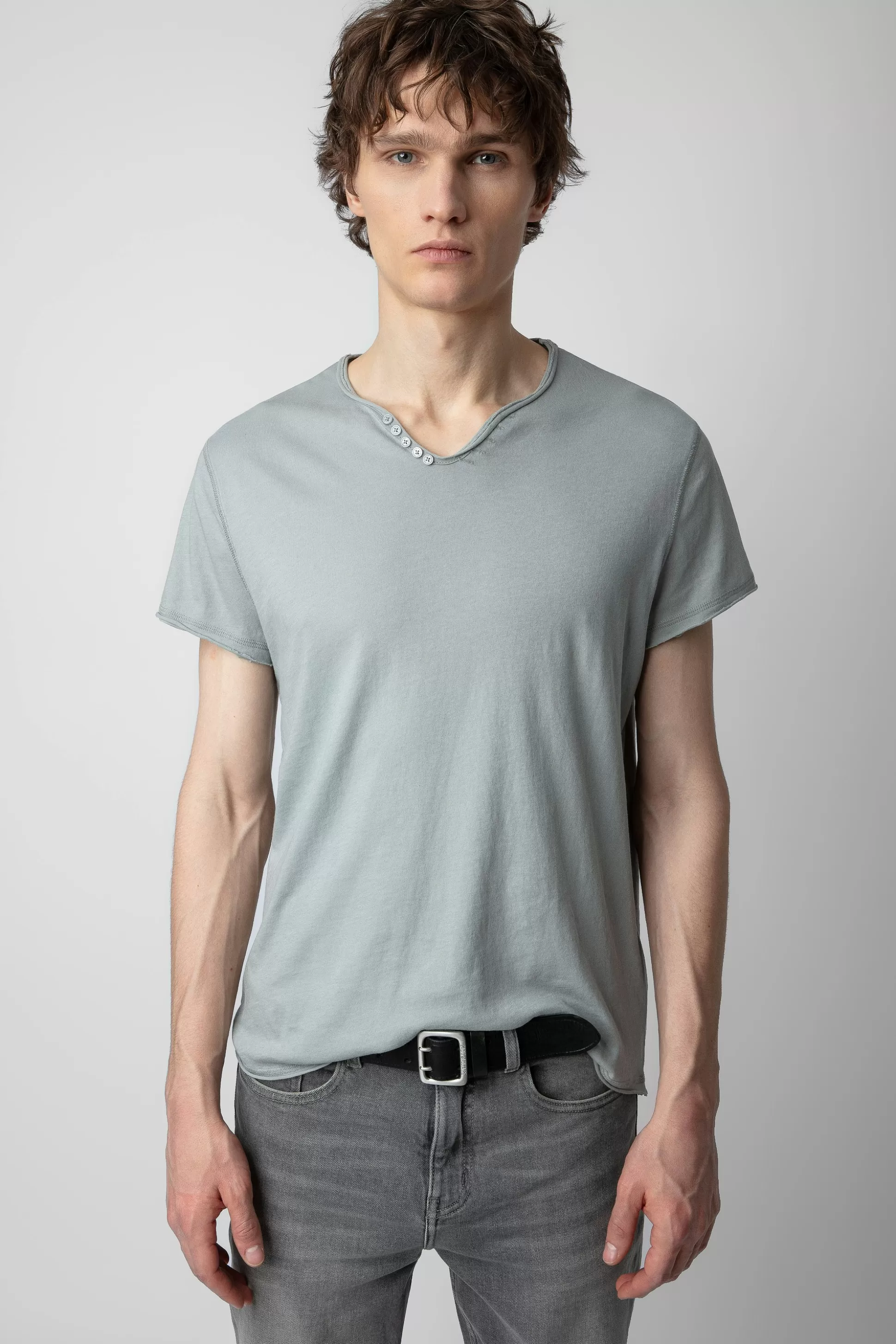 Hommes Zadig & Voltaire T-Shirts^T-Shirt Henley Fleche Monastir