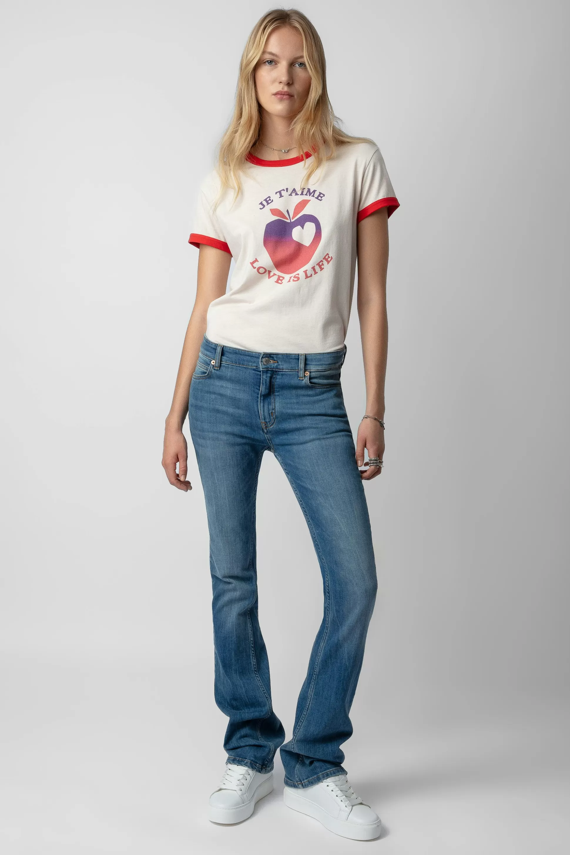 Femmes Zadig & Voltaire T-Shirts^T-Shirt Marcher L'Amour C'Est La Vie