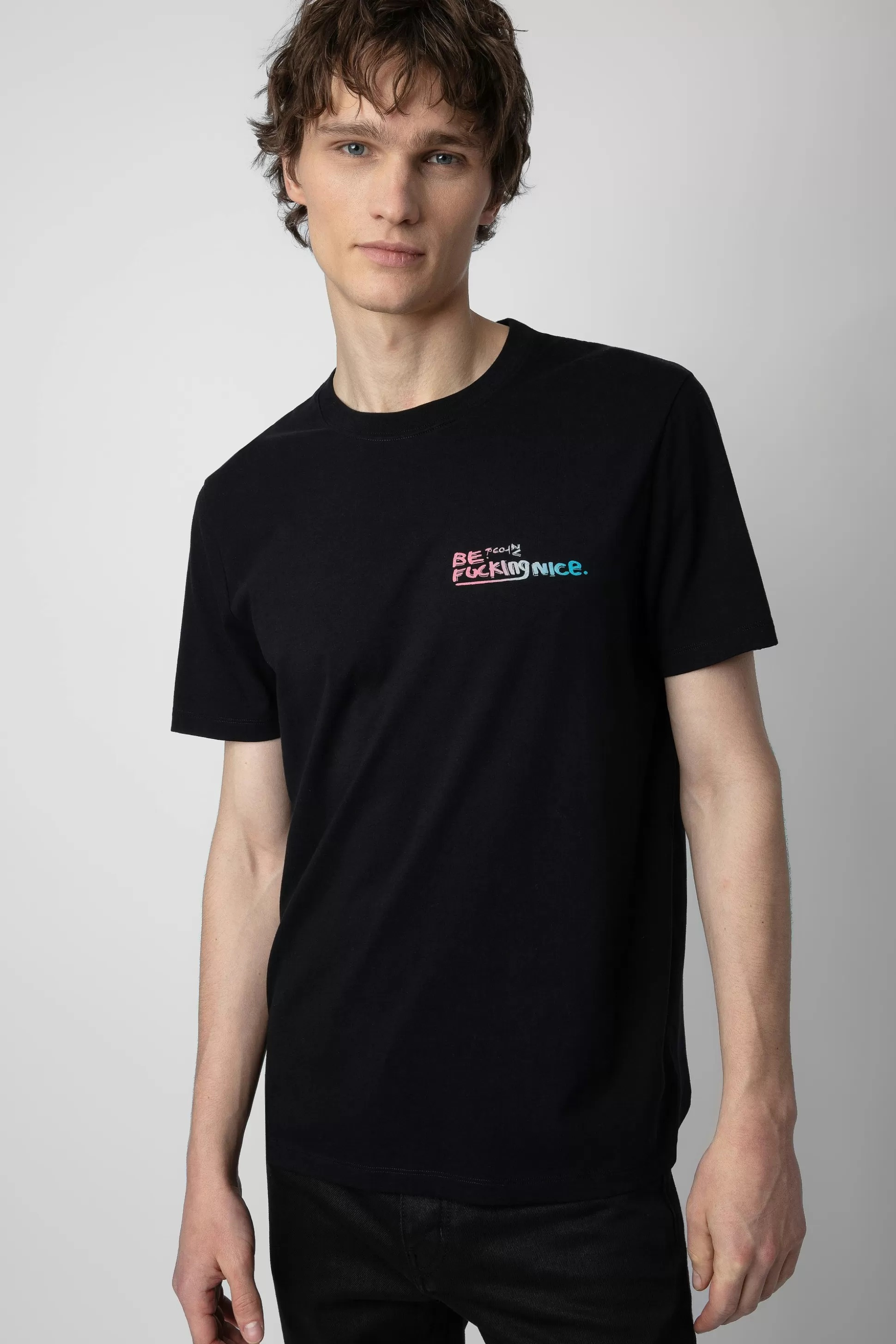 Hommes Zadig & Voltaire T-Shirts^T-Shirt Ted A Imprime Photo