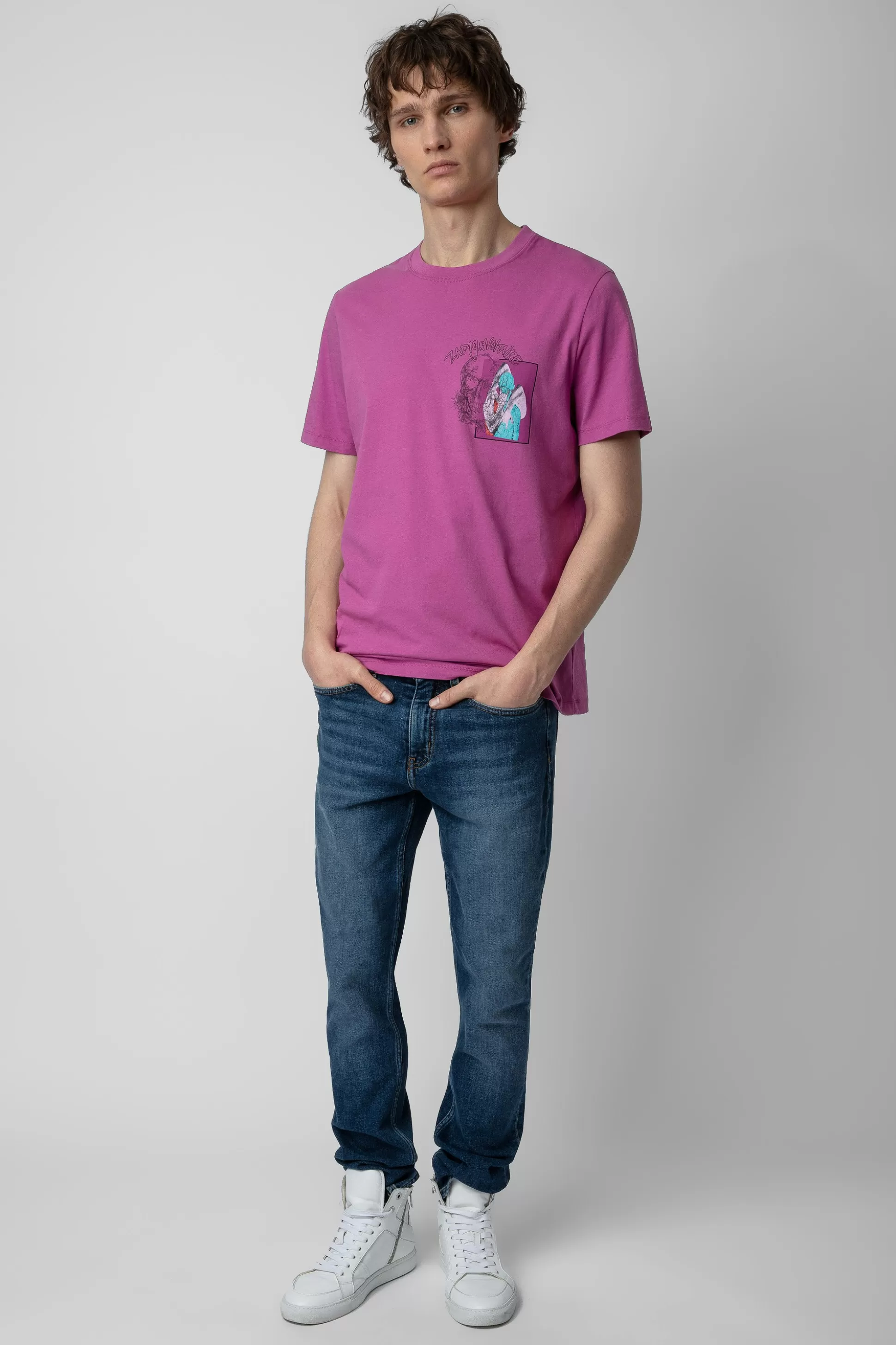 Hommes Zadig & Voltaire T-Shirts^T-Shirt Ted A Imprime Photo