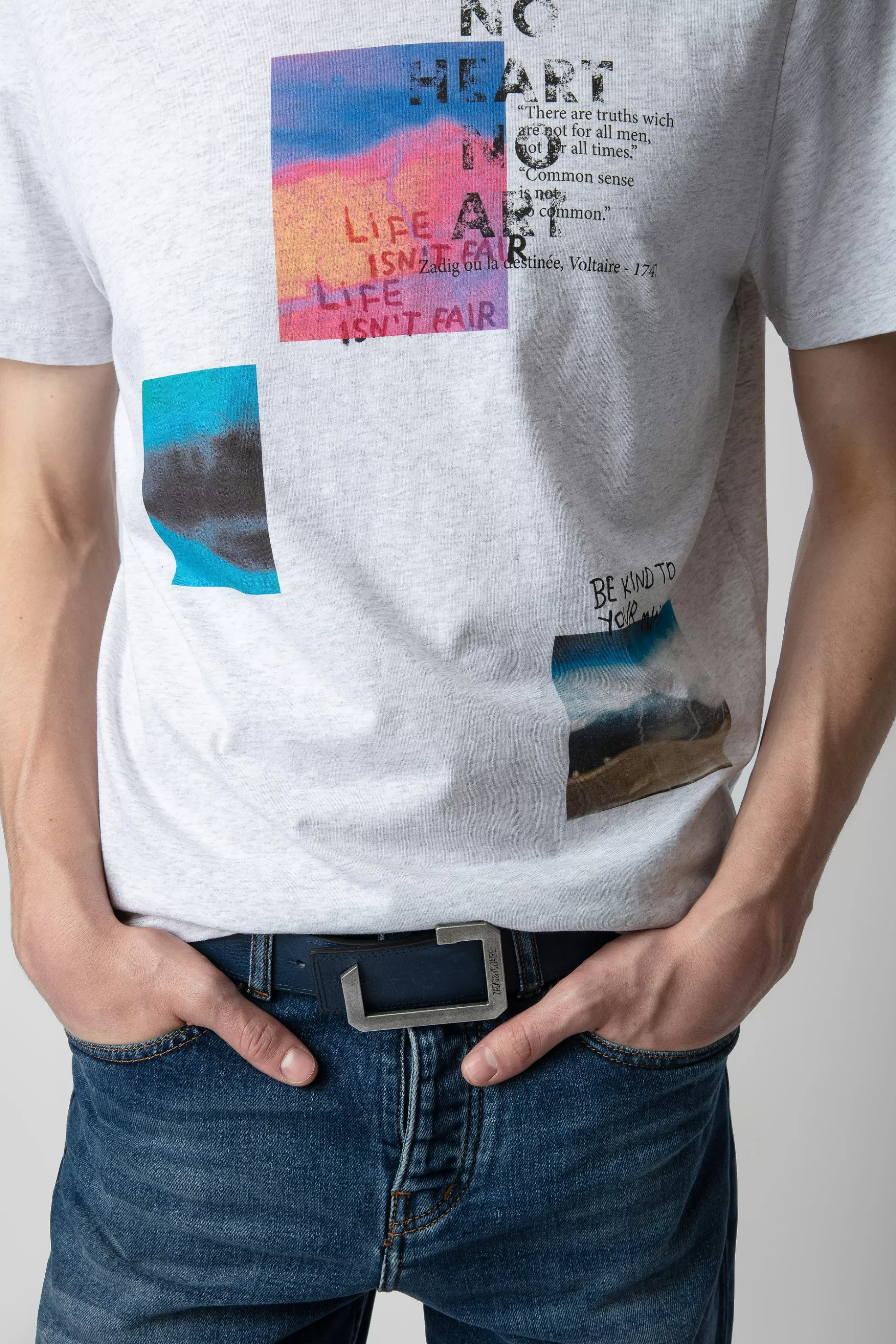 Hommes Zadig & Voltaire T-Shirts^T-Shirt Ted A Imprime Photo