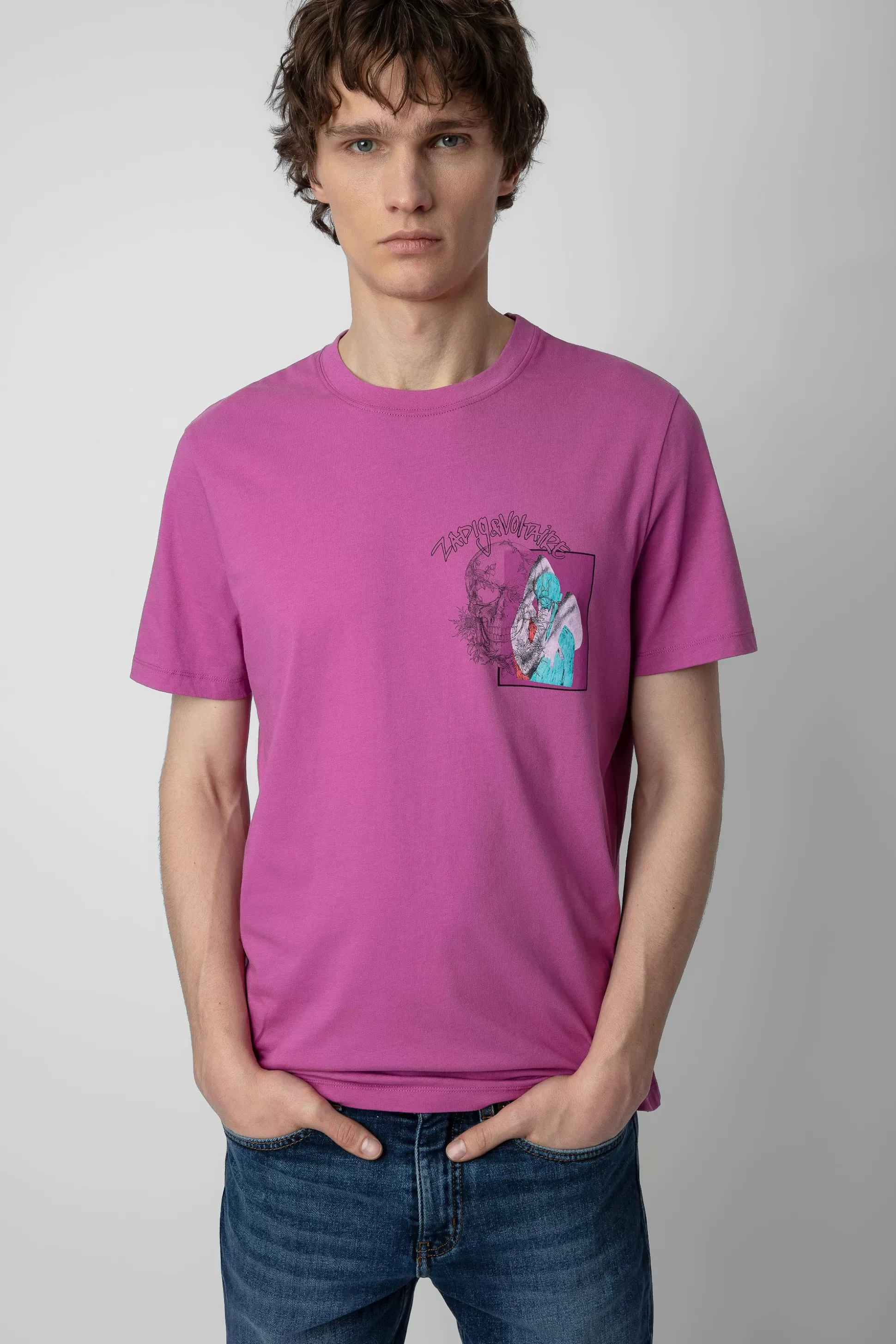 Hommes Zadig & Voltaire T-Shirts^T-Shirt Ted A Imprime Photo