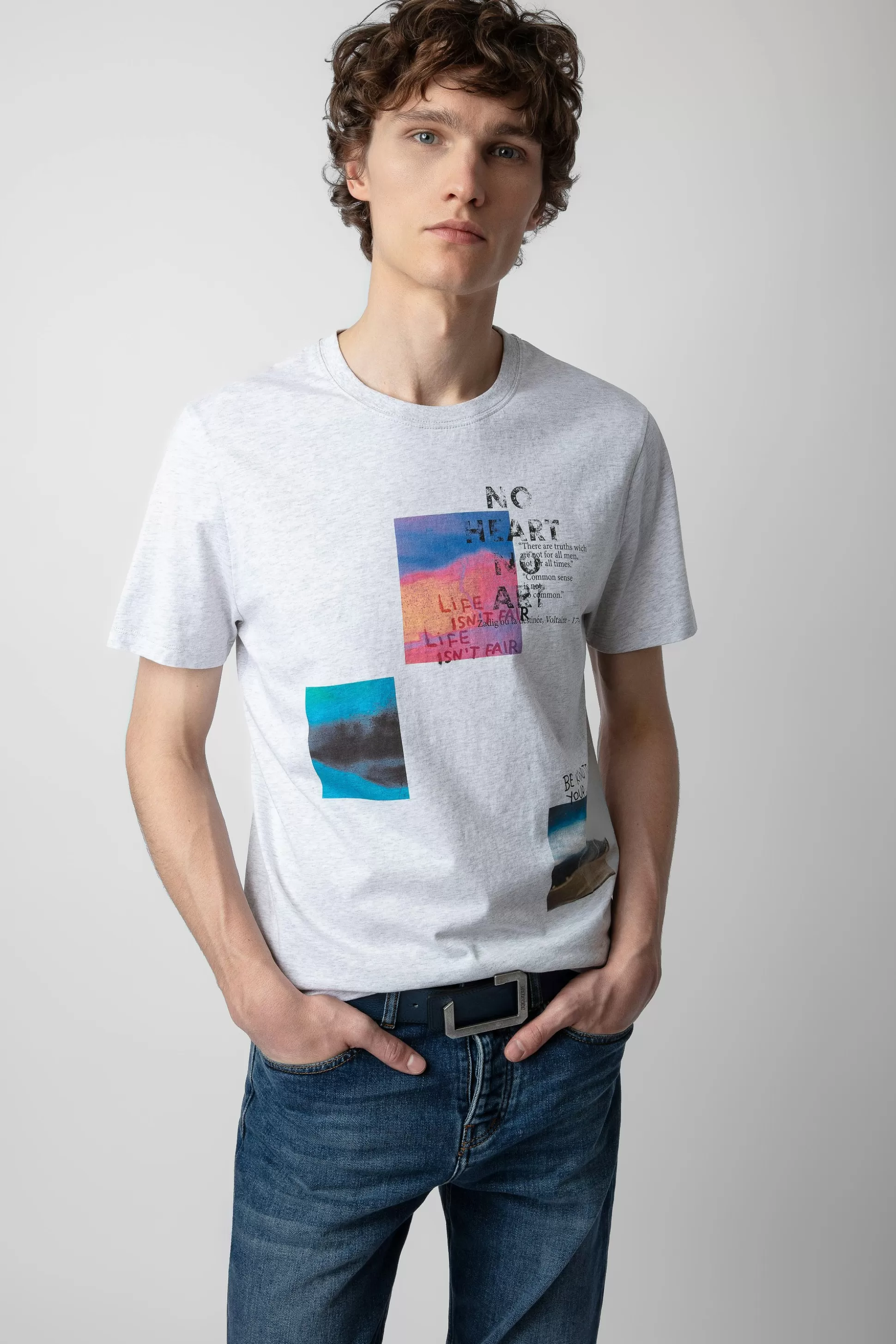Hommes Zadig & Voltaire T-Shirts^T-Shirt Ted A Imprime Photo