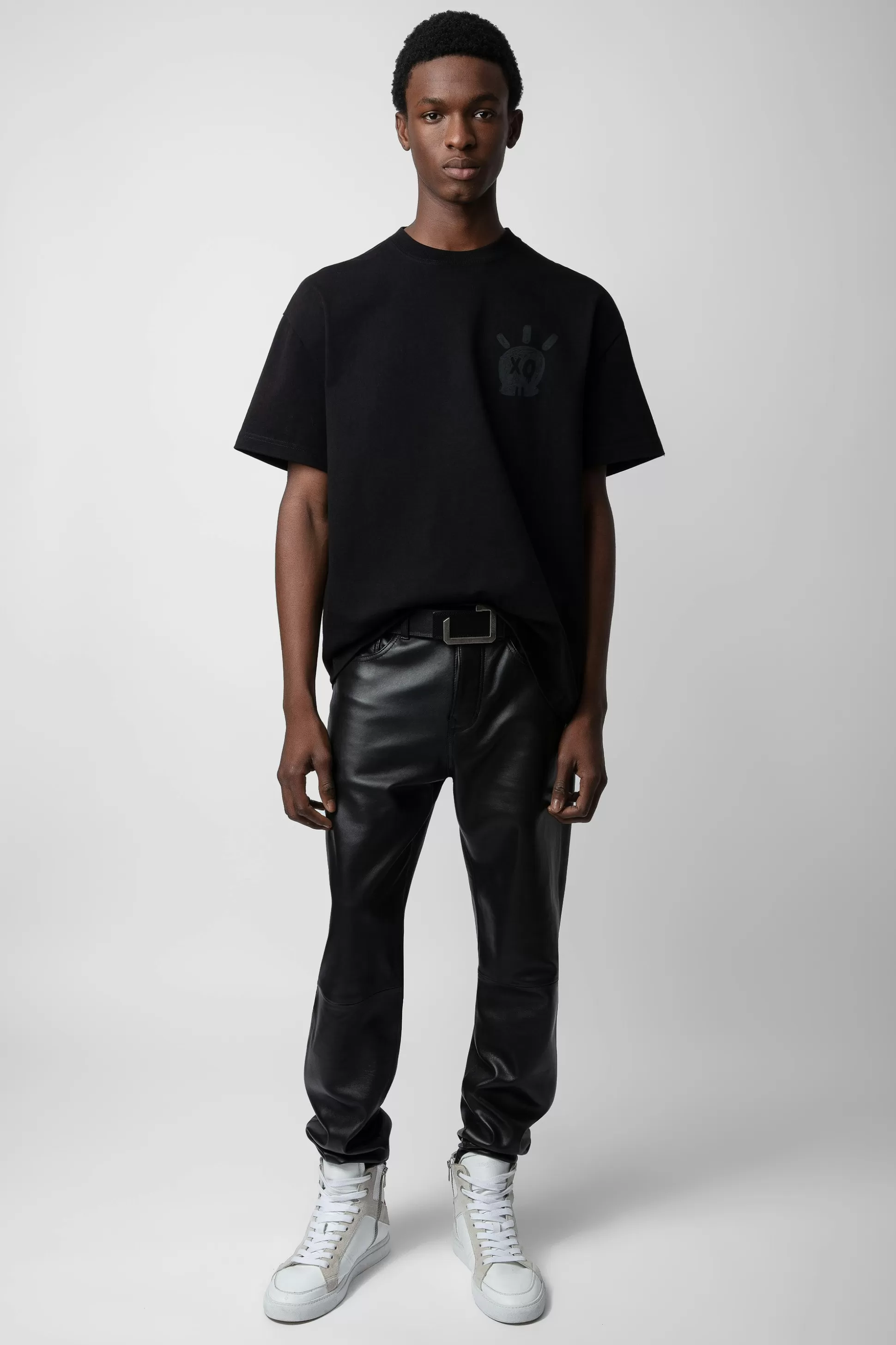 Hommes Zadig & Voltaire T-Shirts^T-Shirt Tete De Mort En Peluche