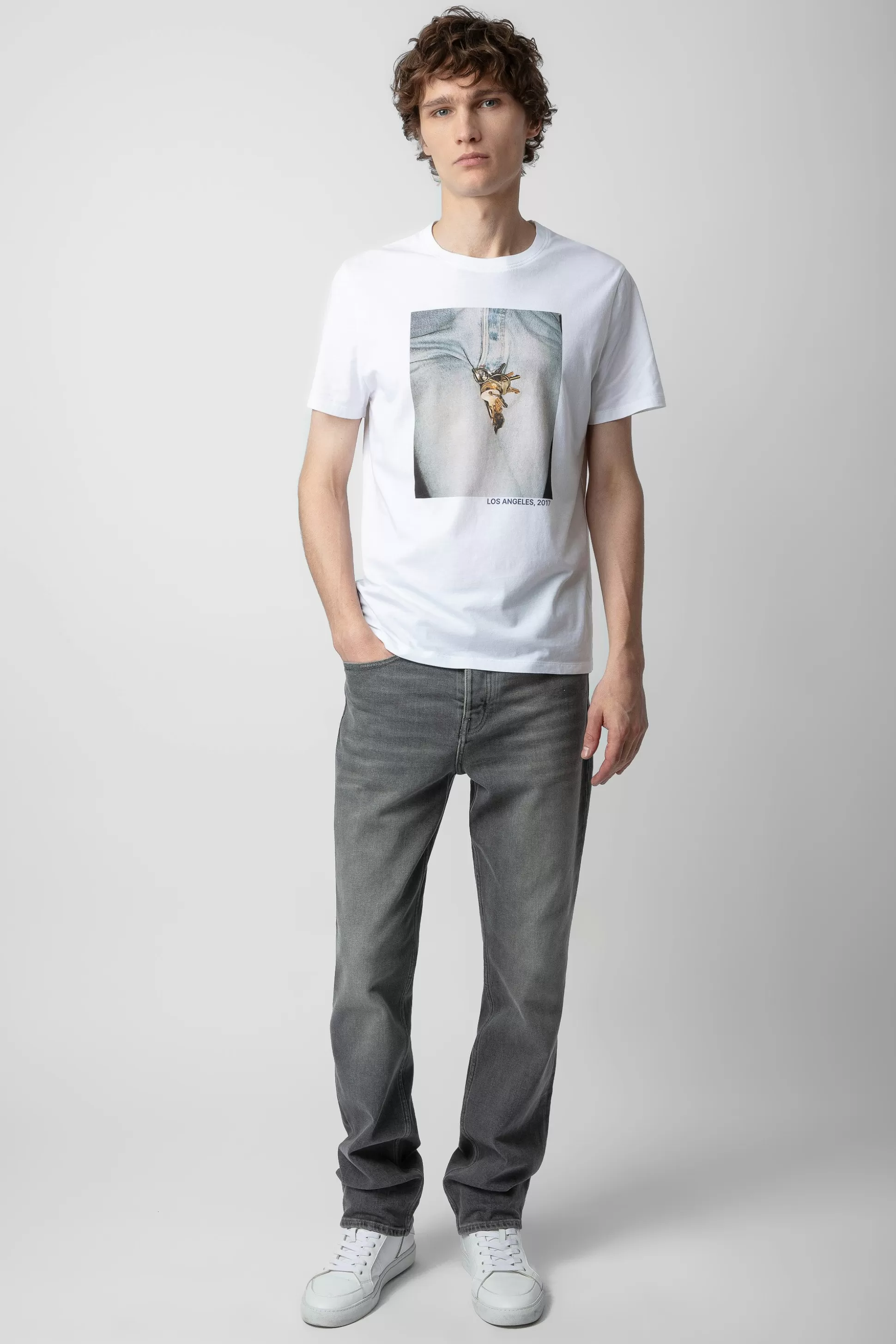 Hommes Zadig & Voltaire T-Shirts^T-Shirt Tommy A Imprime Photo