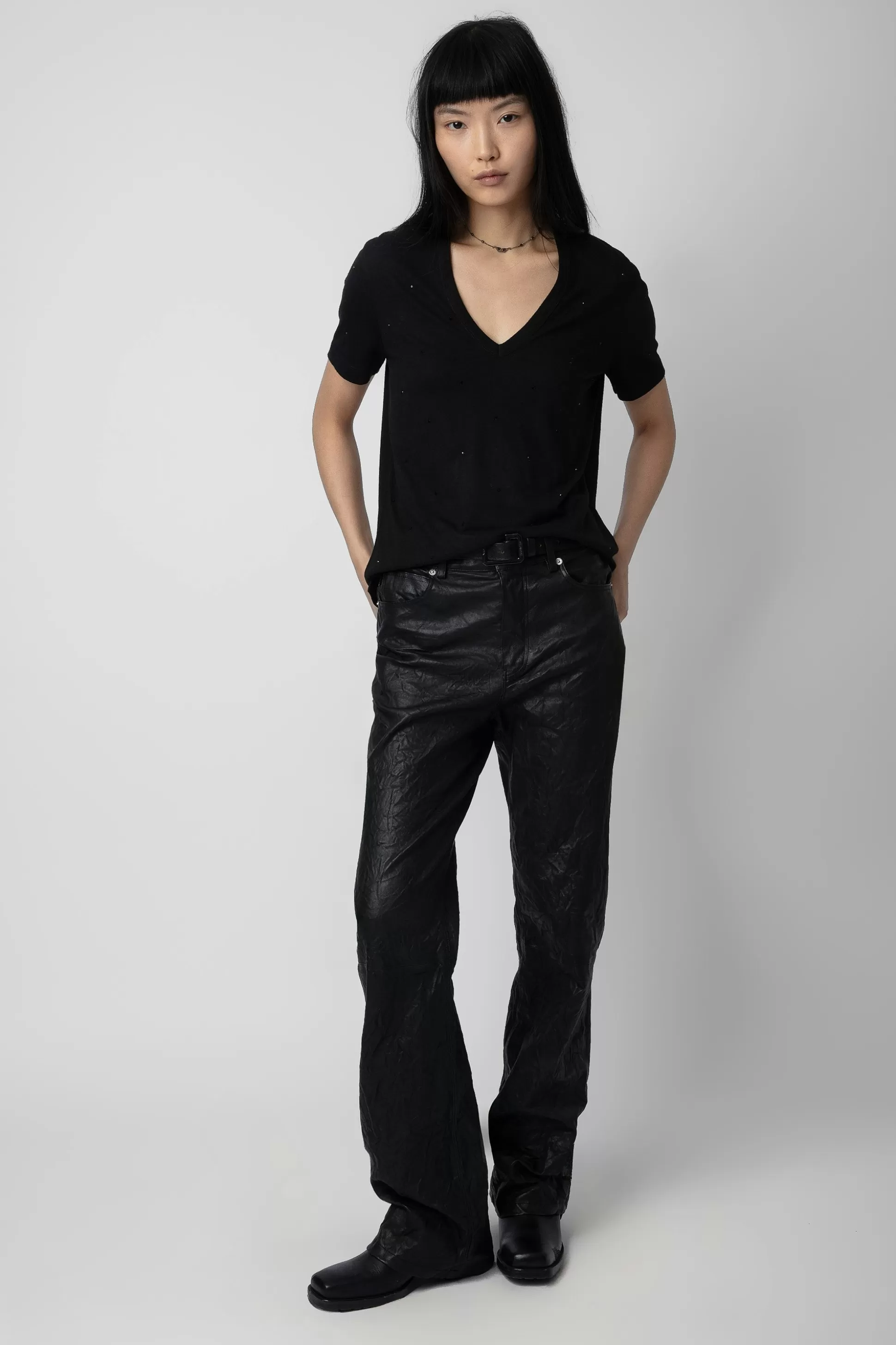 Femmes Zadig & Voltaire T-Shirts^T-Shirt Wassa Diamante