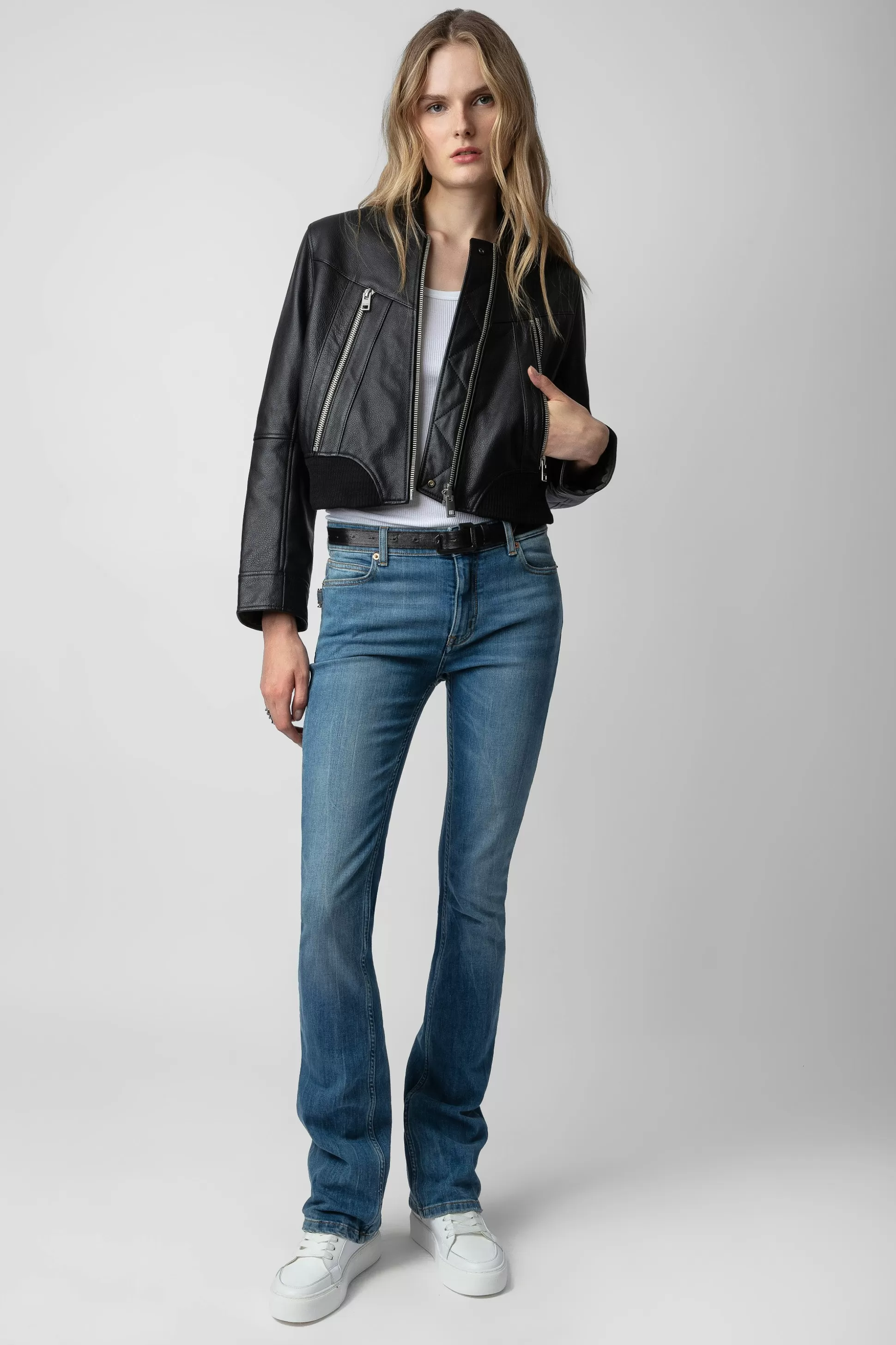 Femmes Zadig & Voltaire Manteaux Et Vestes^Veste En Cuir Bunta
