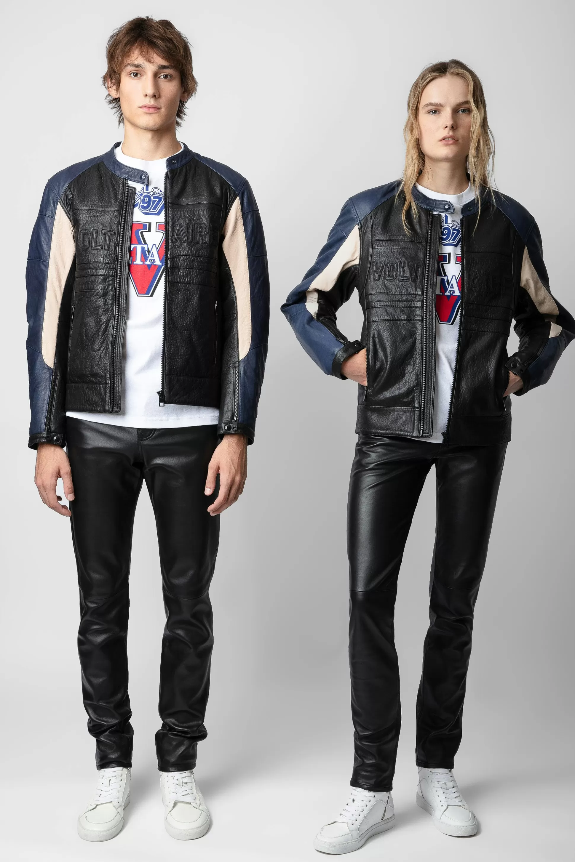 Femmes Zadig & Voltaire Unisexe^Veste En Cuir De Motard Tardif