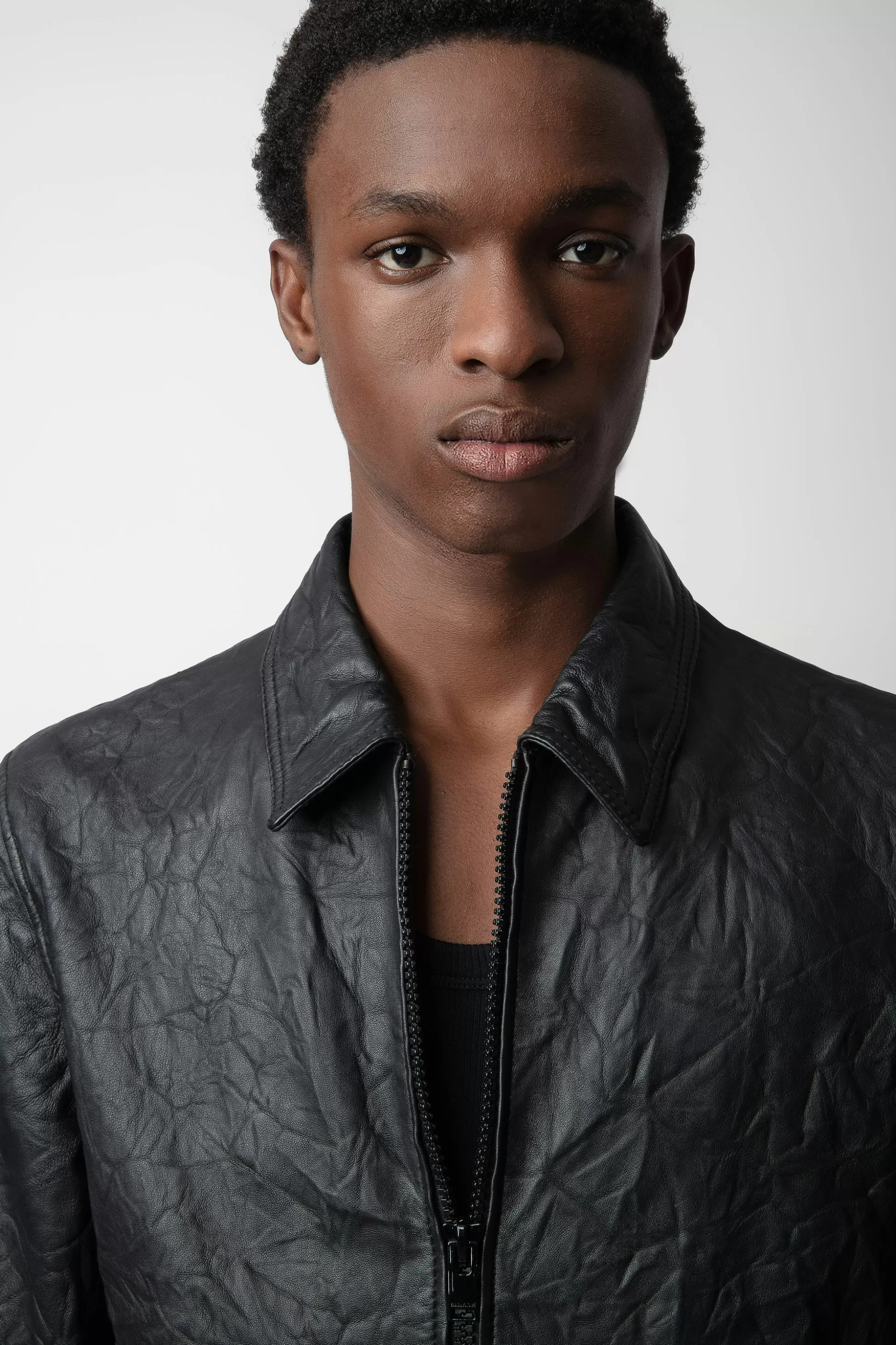 Hommes Zadig & Voltaire Manteaux Et Vestes^Veste En Cuir Froisse Lasso