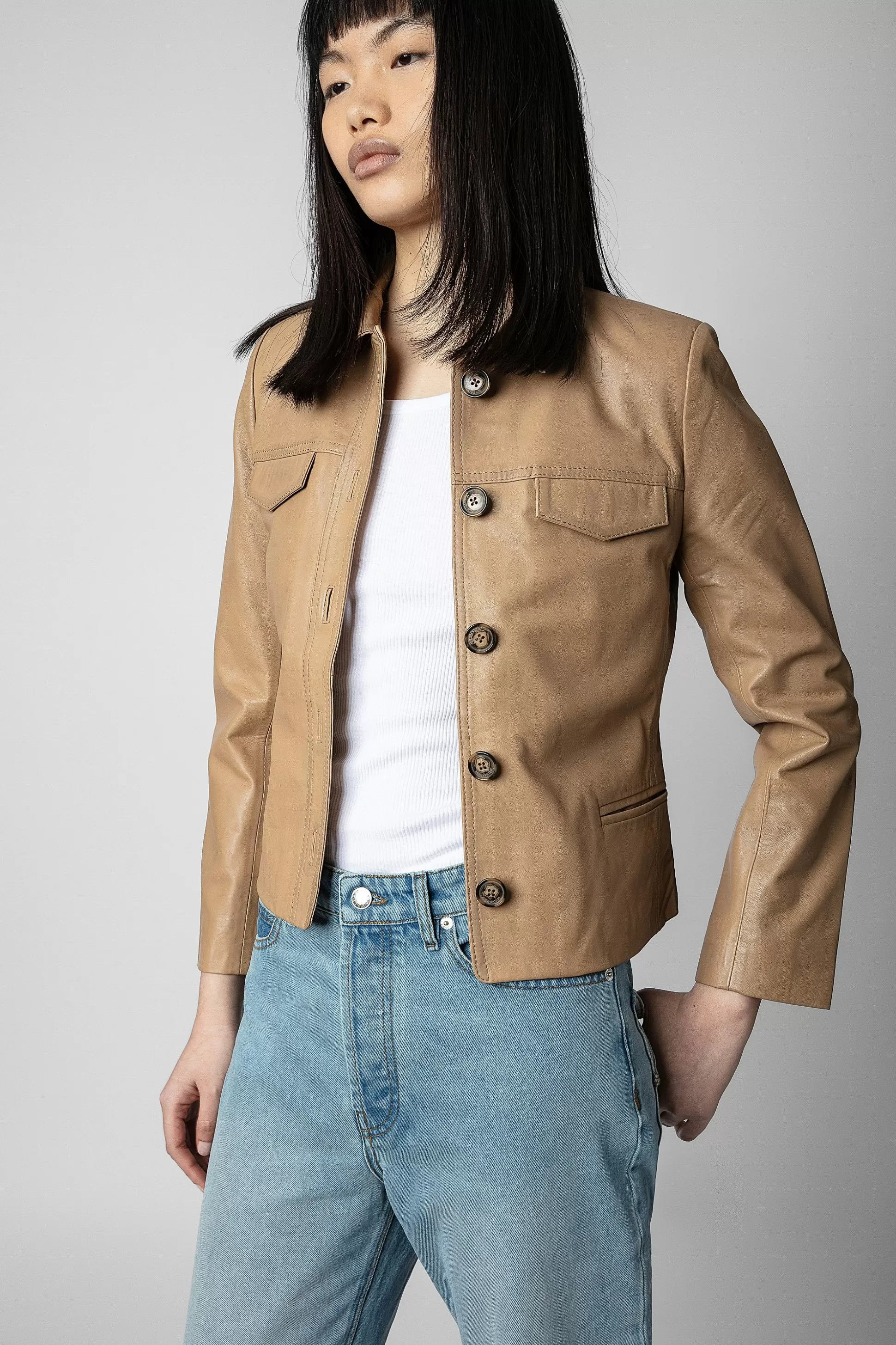 Femmes Zadig & Voltaire Manteaux Et Vestes^Veste En Cuir Liam