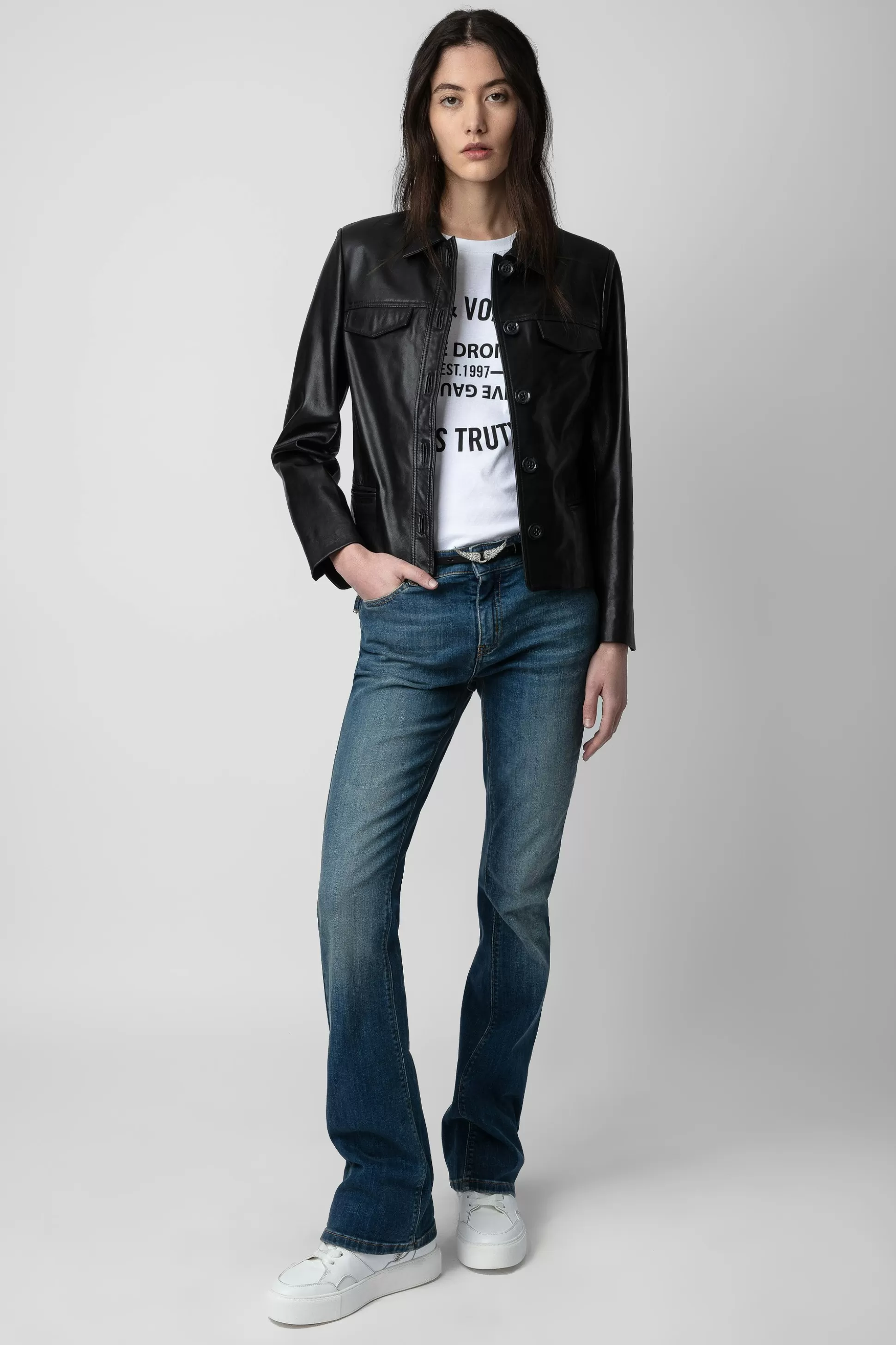 Femmes Zadig & Voltaire Manteaux Et Vestes^Veste En Cuir Liam