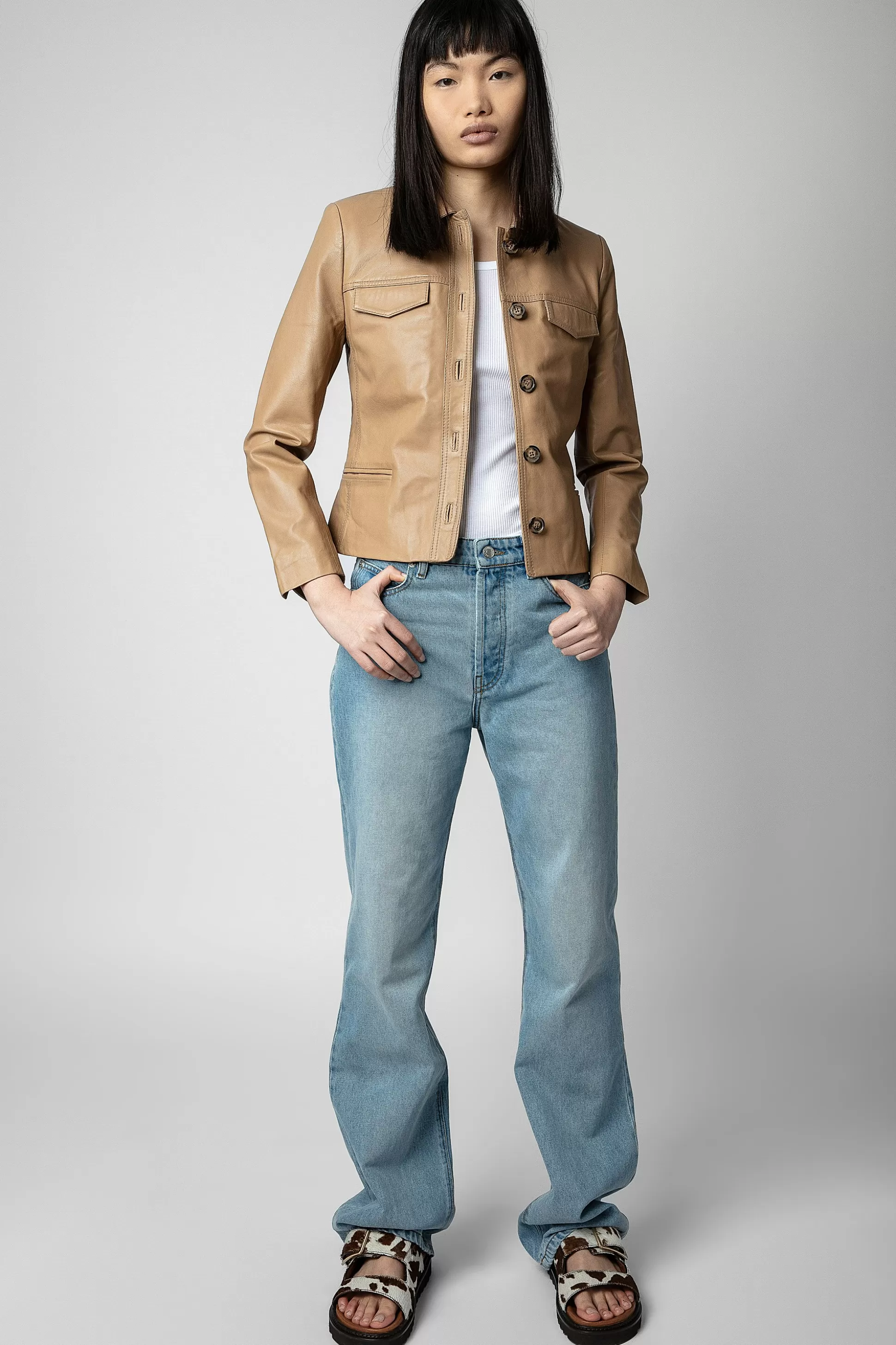 Femmes Zadig & Voltaire Manteaux Et Vestes^Veste En Cuir Liam
