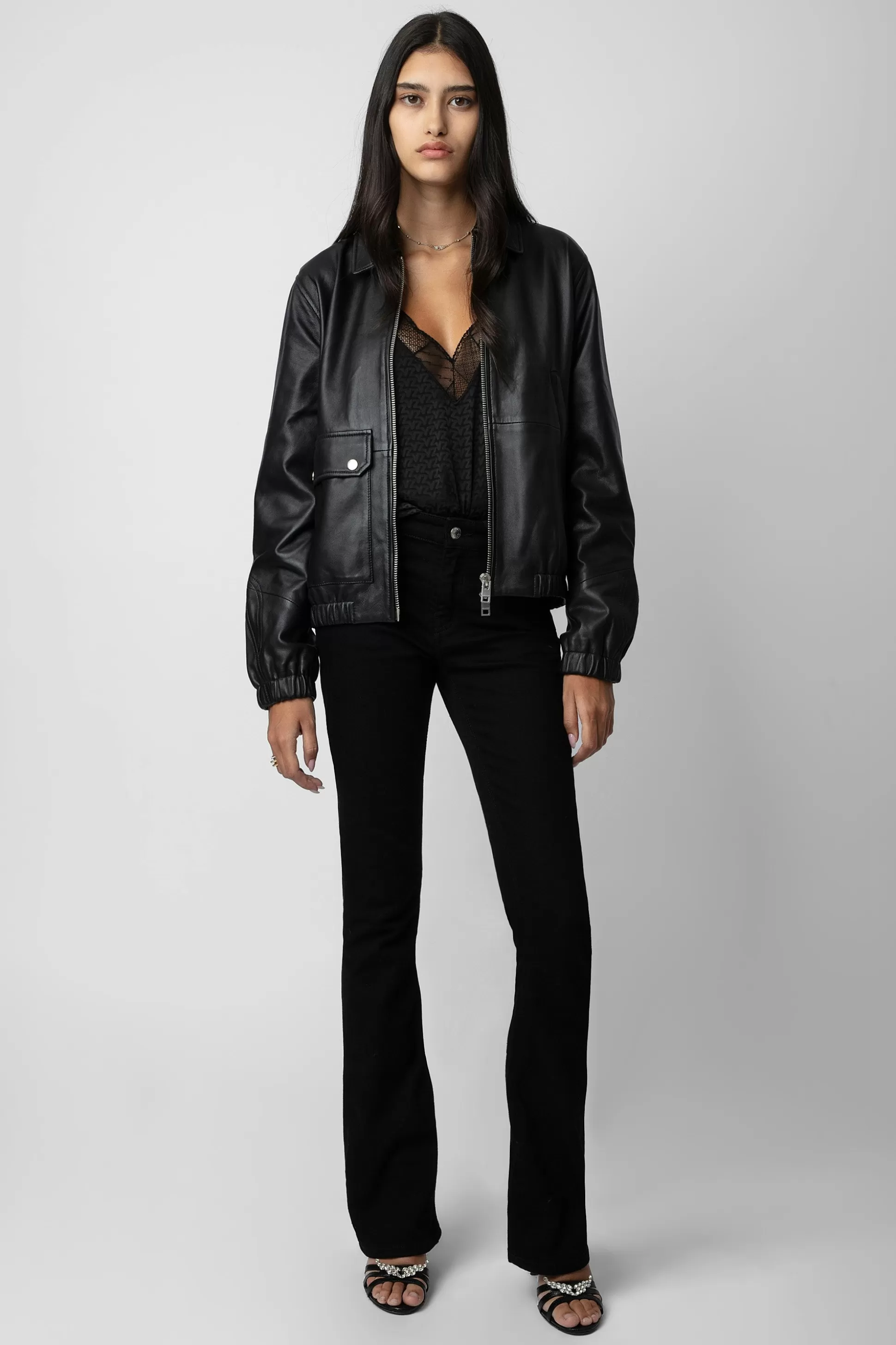 Femmes Zadig & Voltaire Manteaux Et Vestes^Veste En Cuir Lyssa