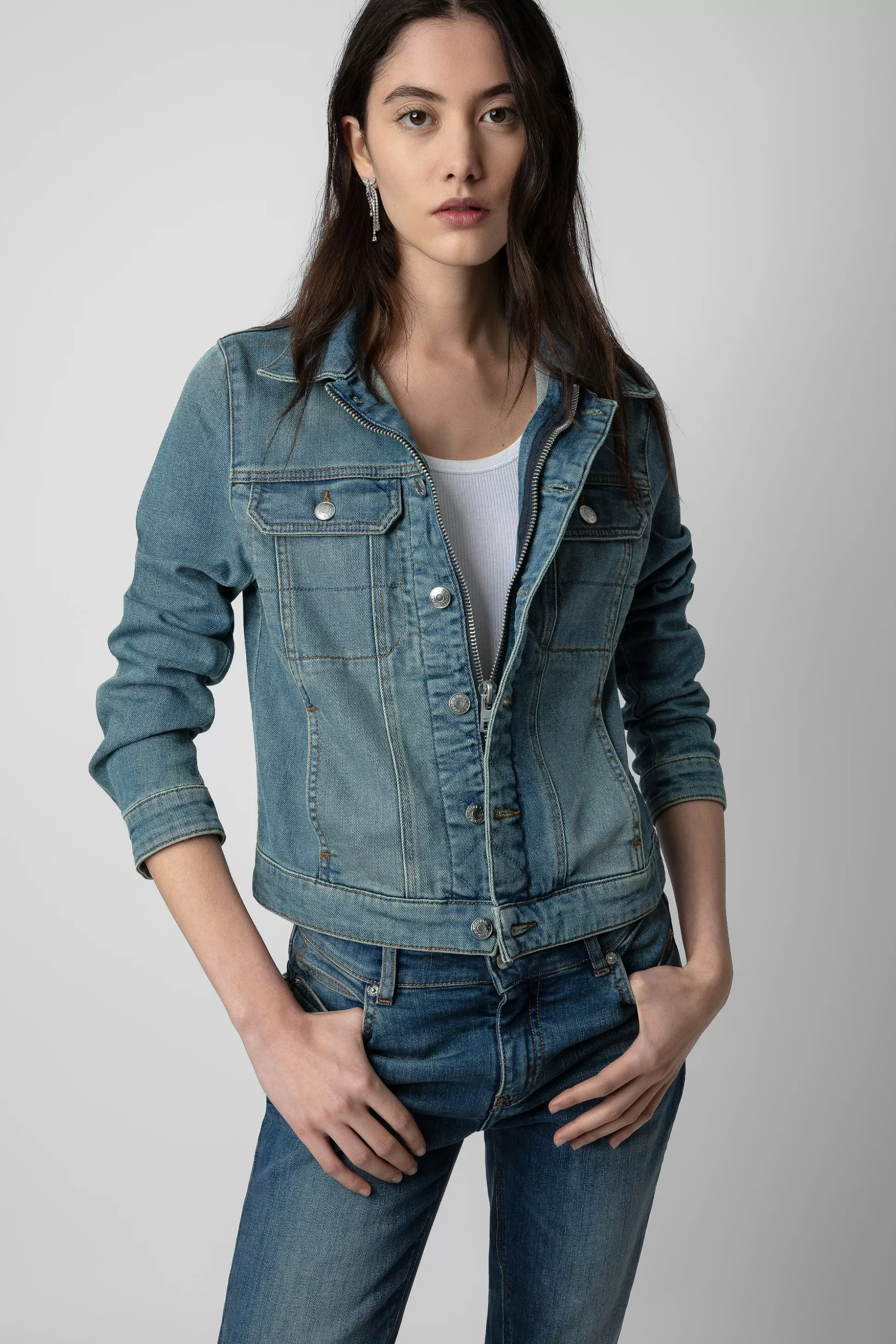 Femmes Zadig & Voltaire Manteaux Et Vestes^Veste En Jean Kioky