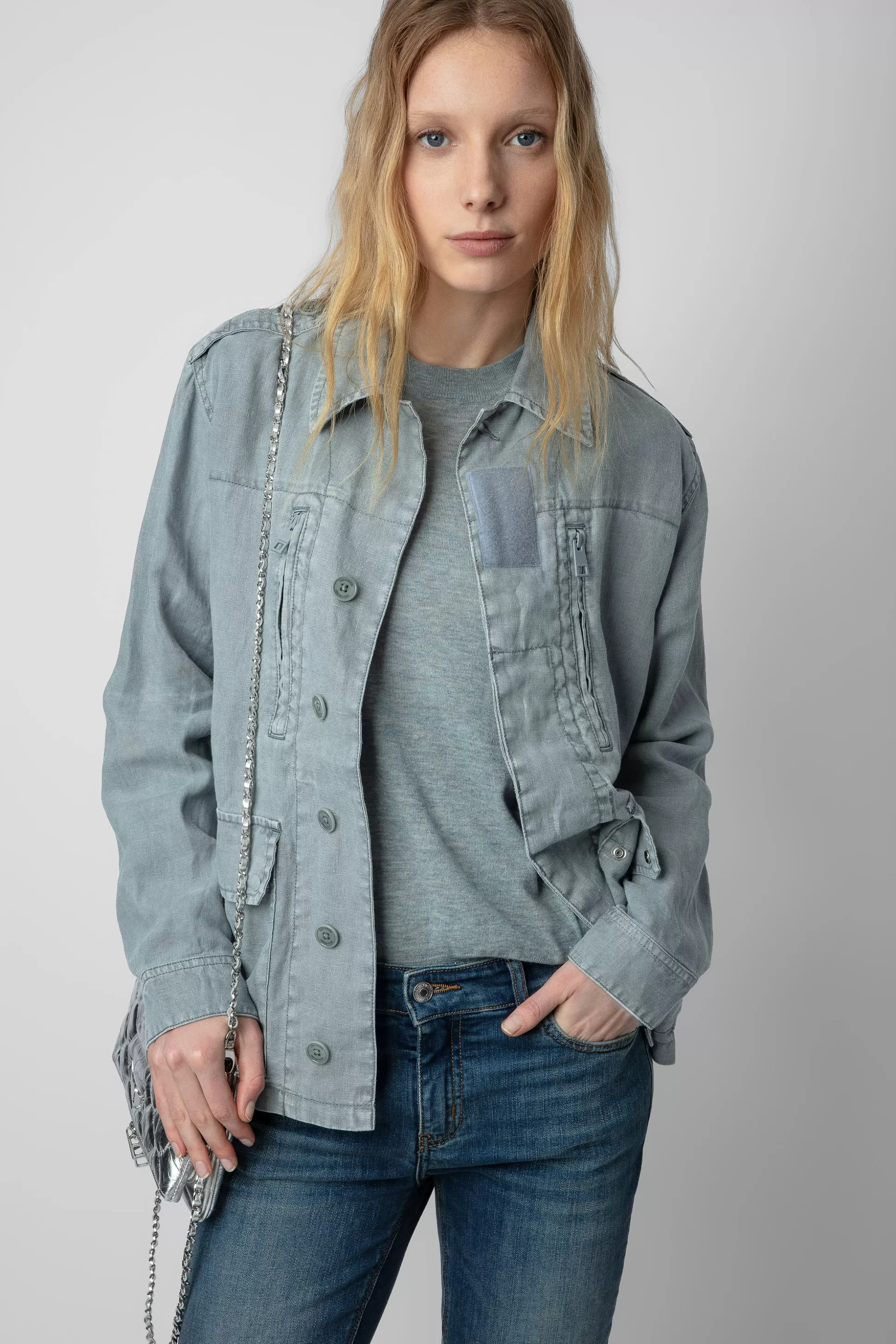 Femmes Zadig & Voltaire Manteaux Et Vestes^Veste En Lin Pour Enfant